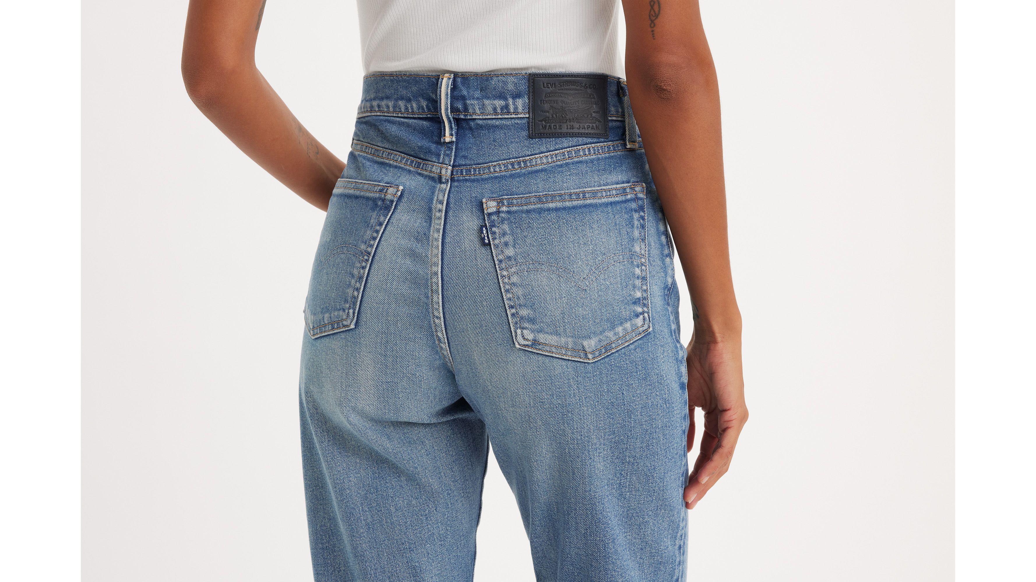 Levi's® Made In Japan High Rise Boyfriend Jeans - Blue | Levi's® AD