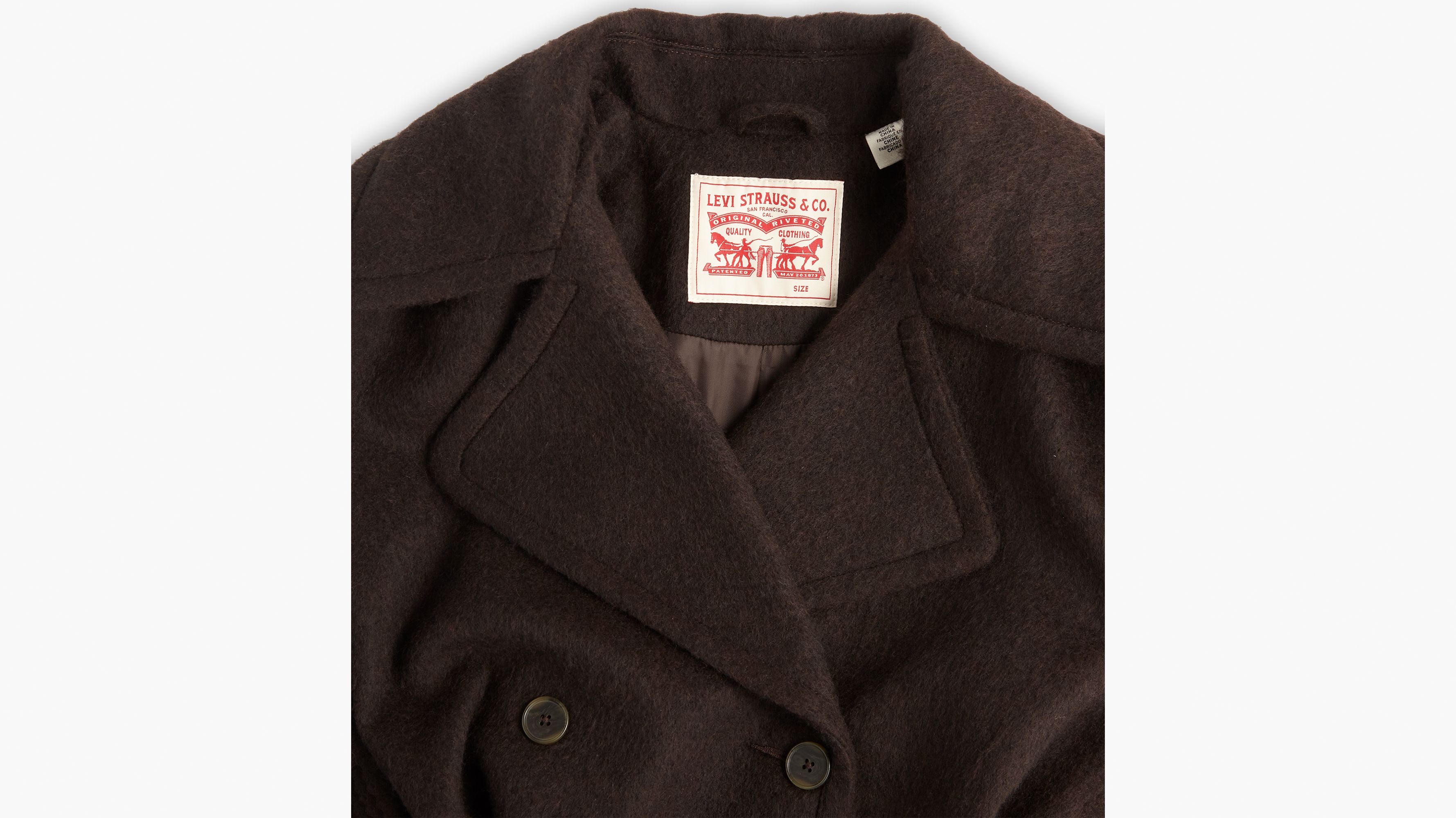 Levis wool deals coat