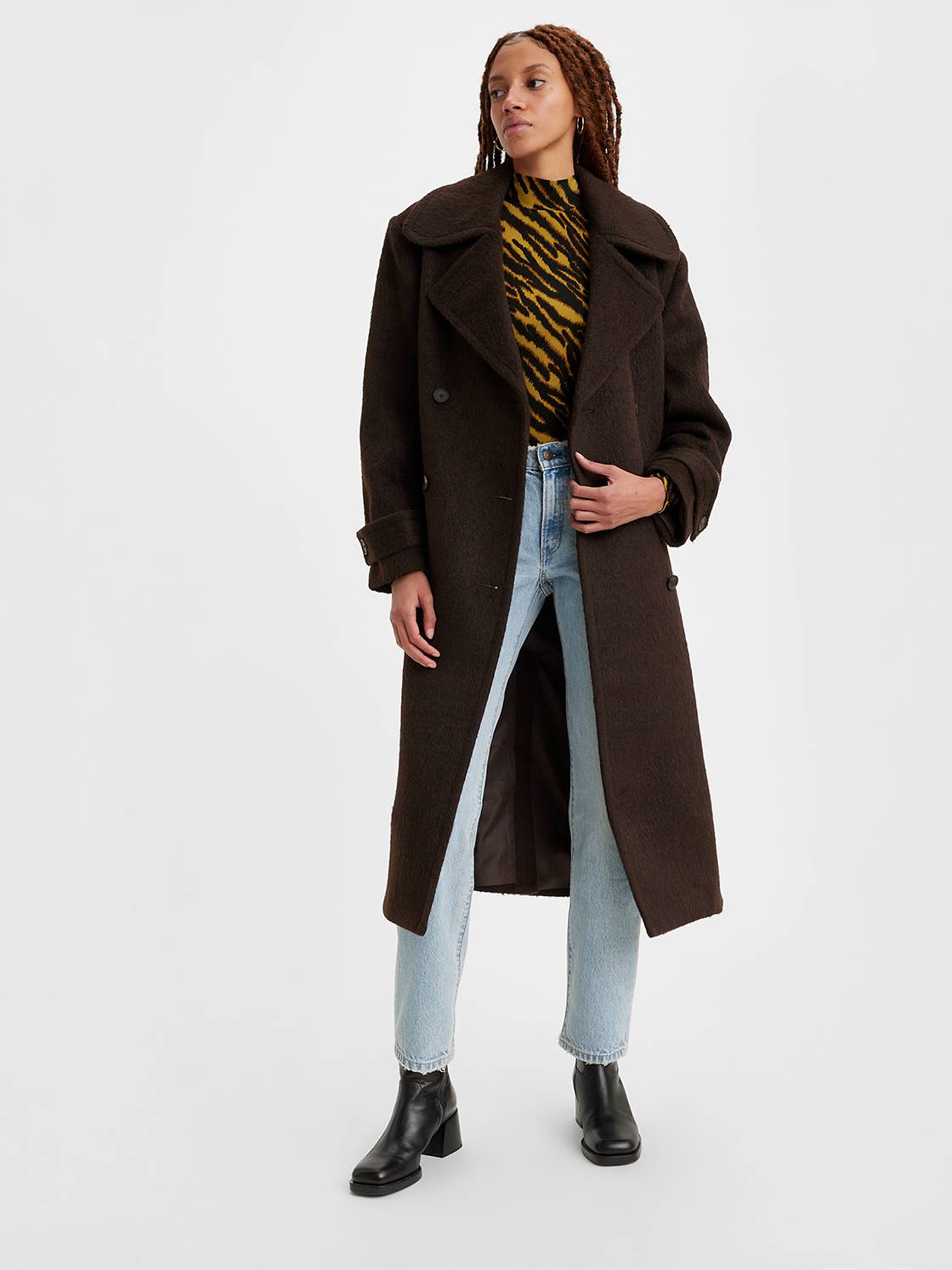 Wooly Trench Coat 1