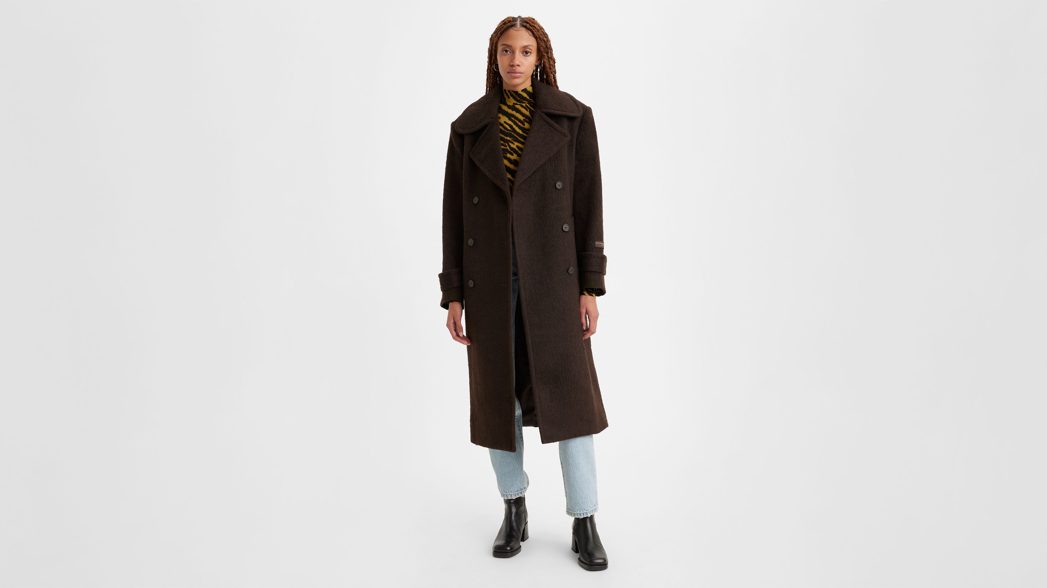 Wool trench coat