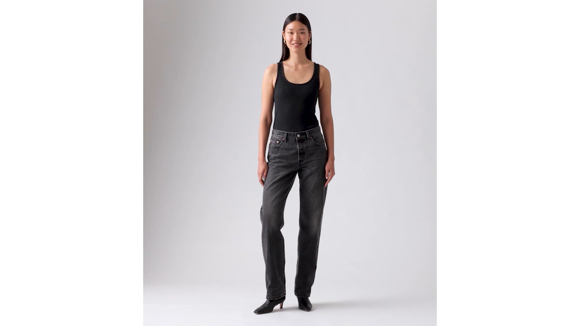 Essential Sporty Rib Tank Top - Black | Levi's® US