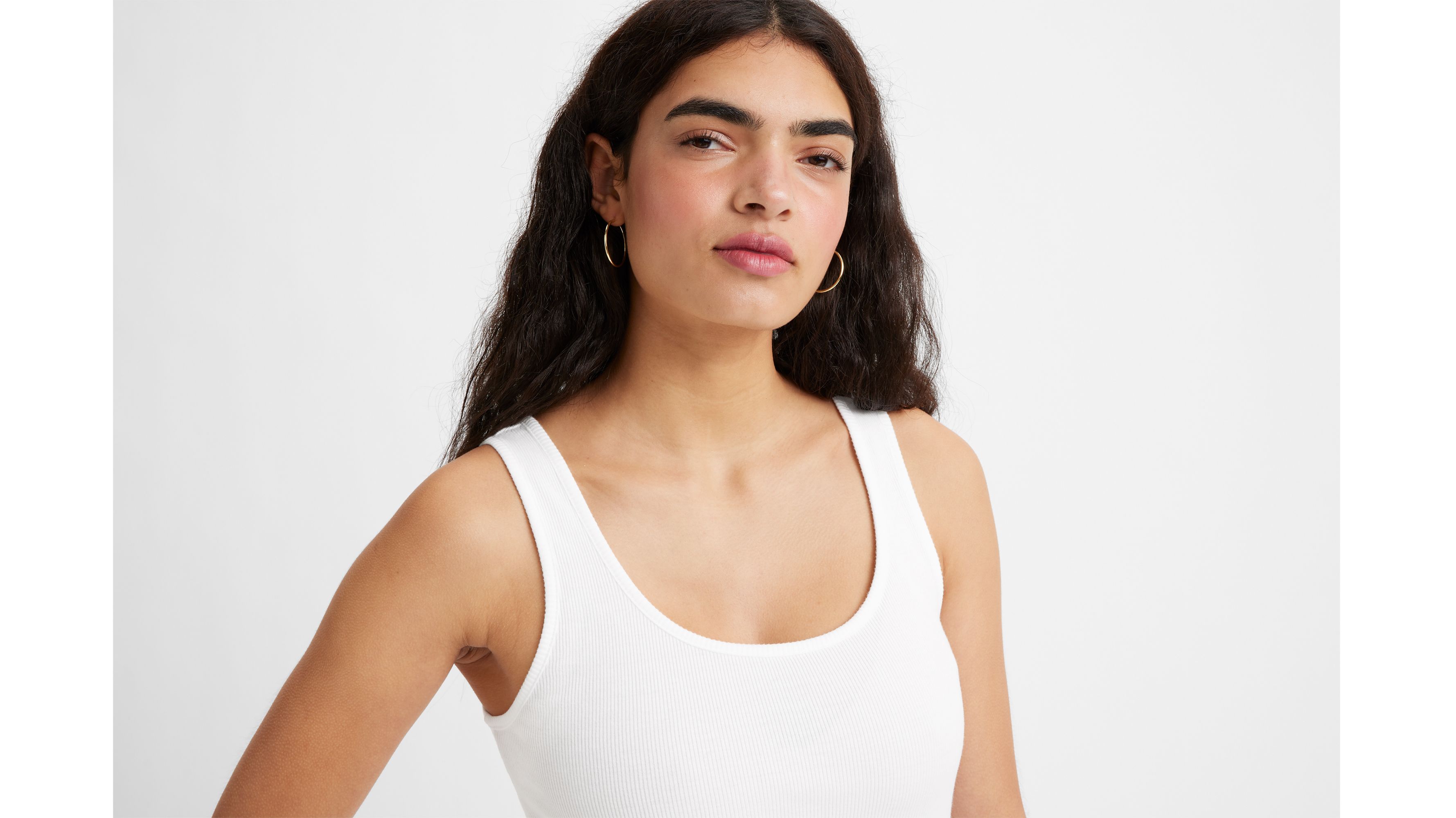 The Ribbed Tank Top White – Lis Bonne Atelier