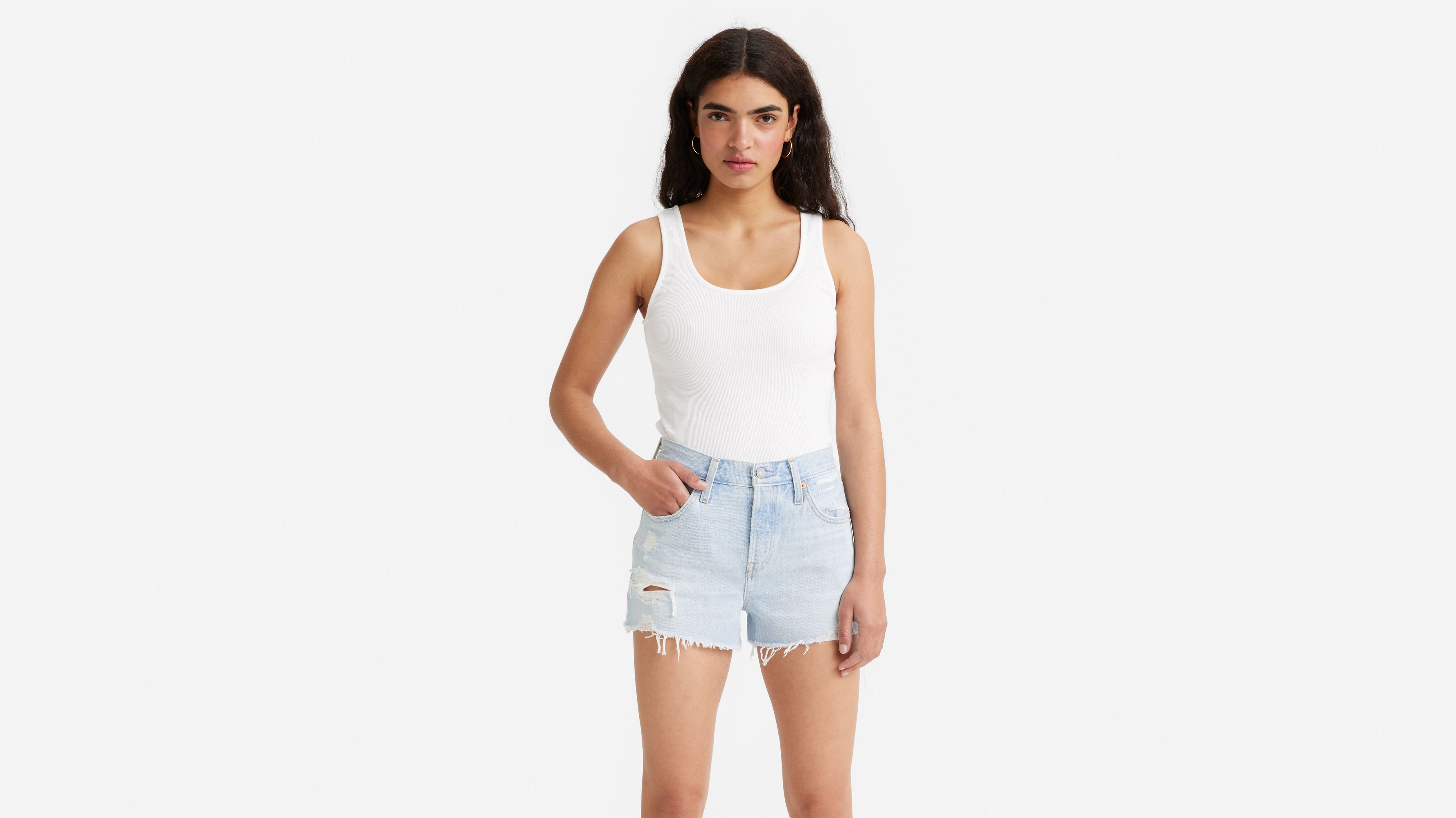 Copa White Smocked Cropped Tank Top