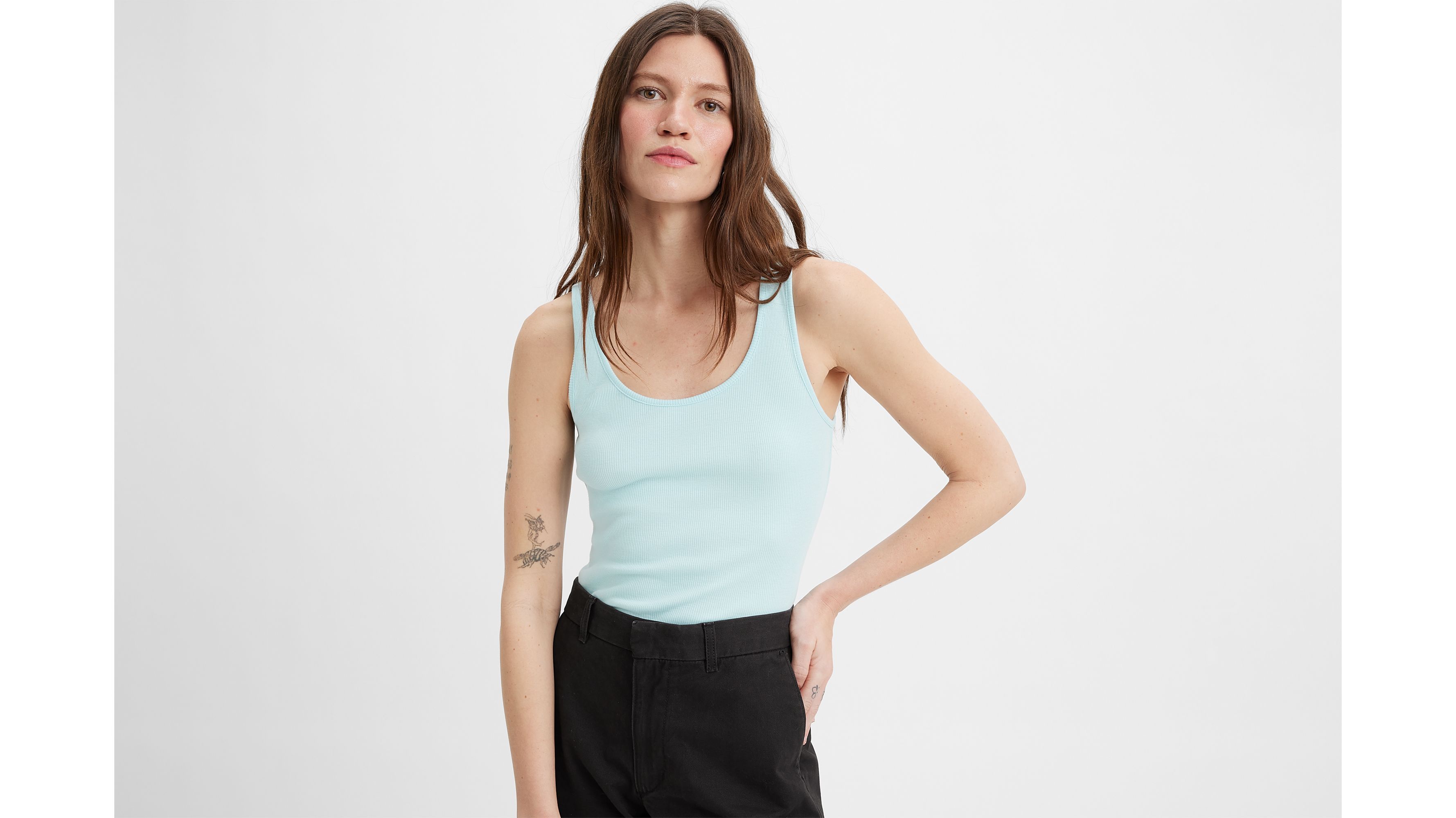エイチアールシックス H.R 6 Classic Tank top for wemen’s （Dark Navy） H.R 6 Classic Tank top for wemen's （Dark Navy） -FASCINATE