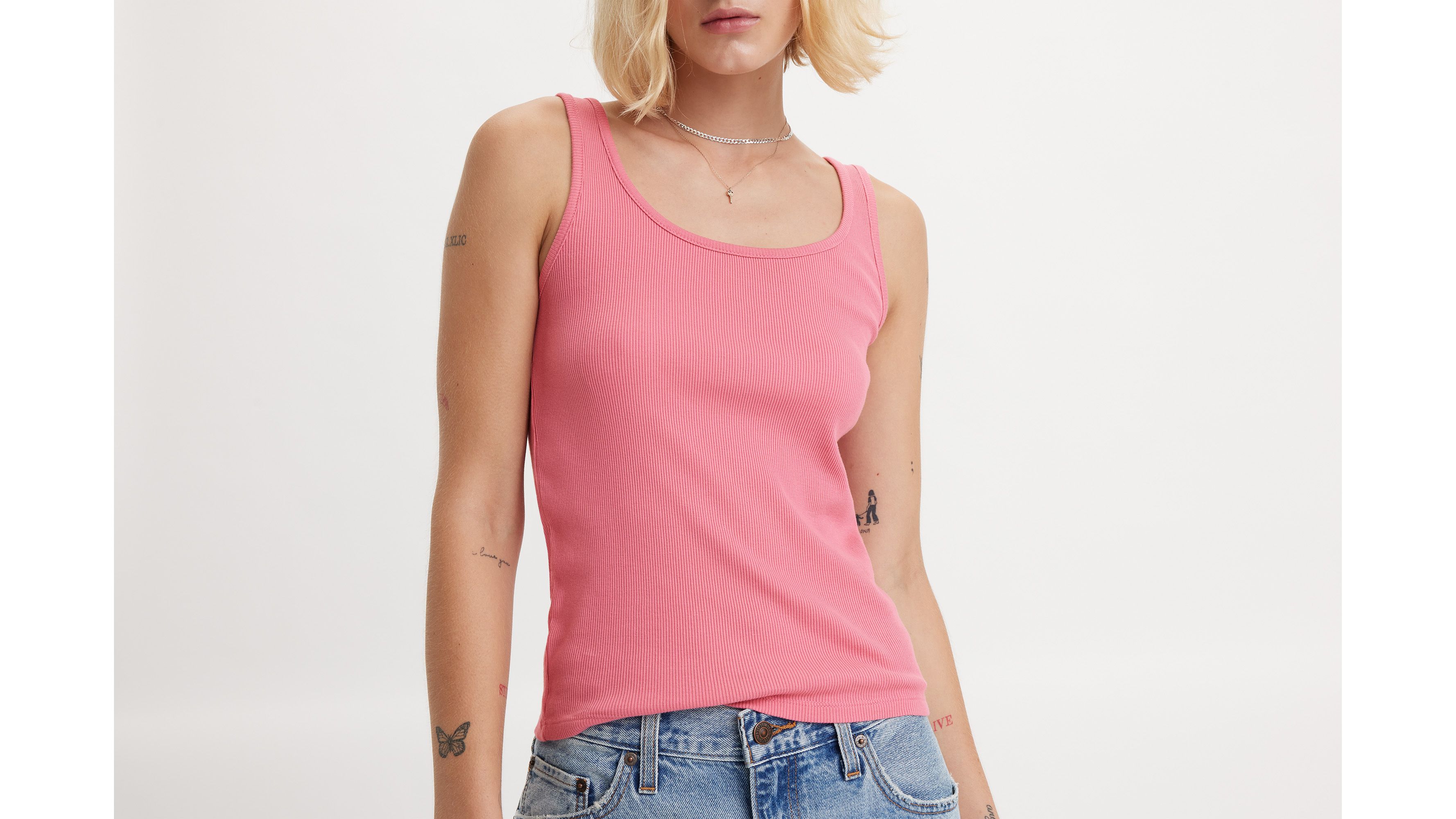 Classic Fit Tank Top - Pink