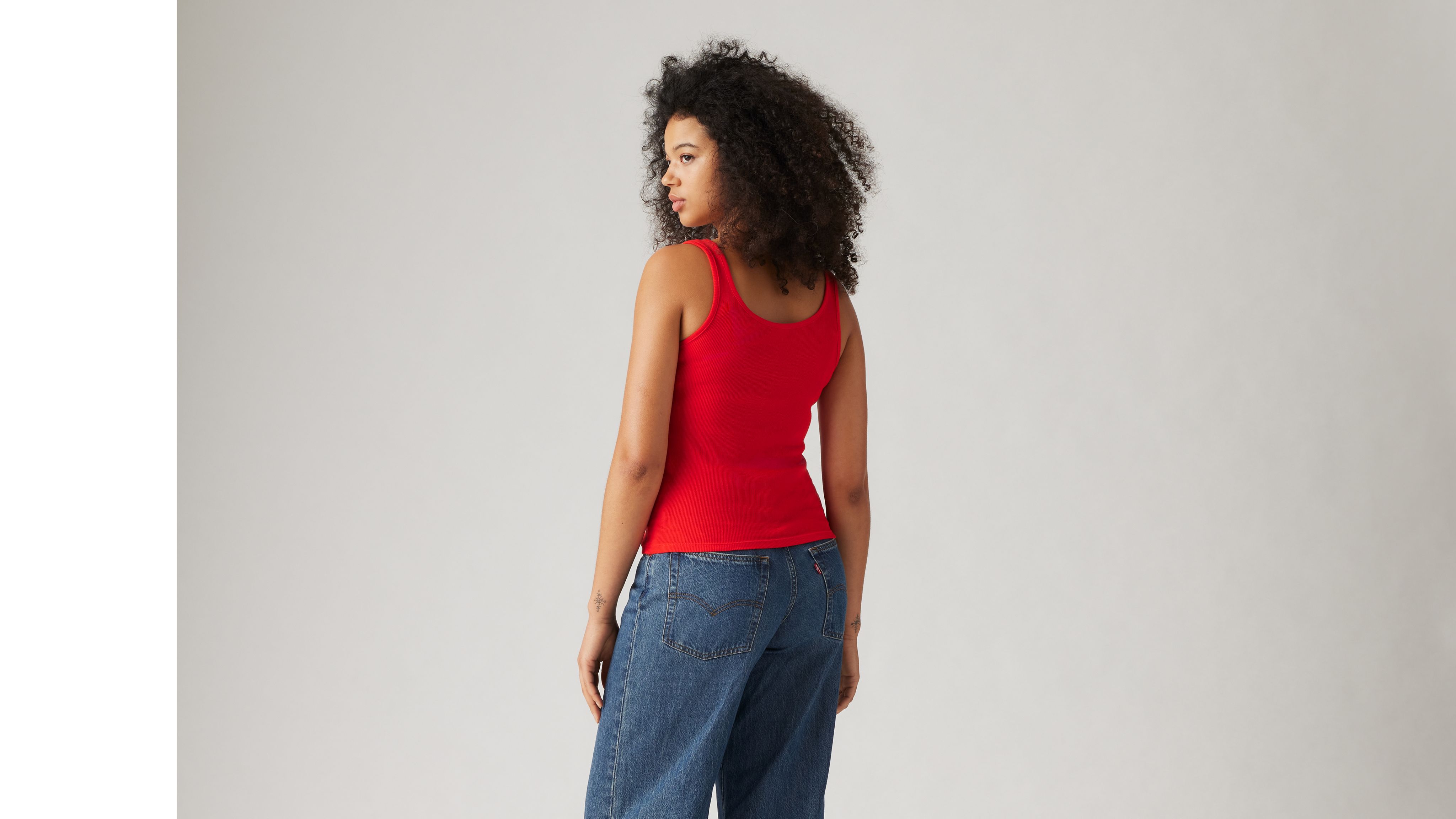 Essential Rib Tank Top - Red | Levi's® US