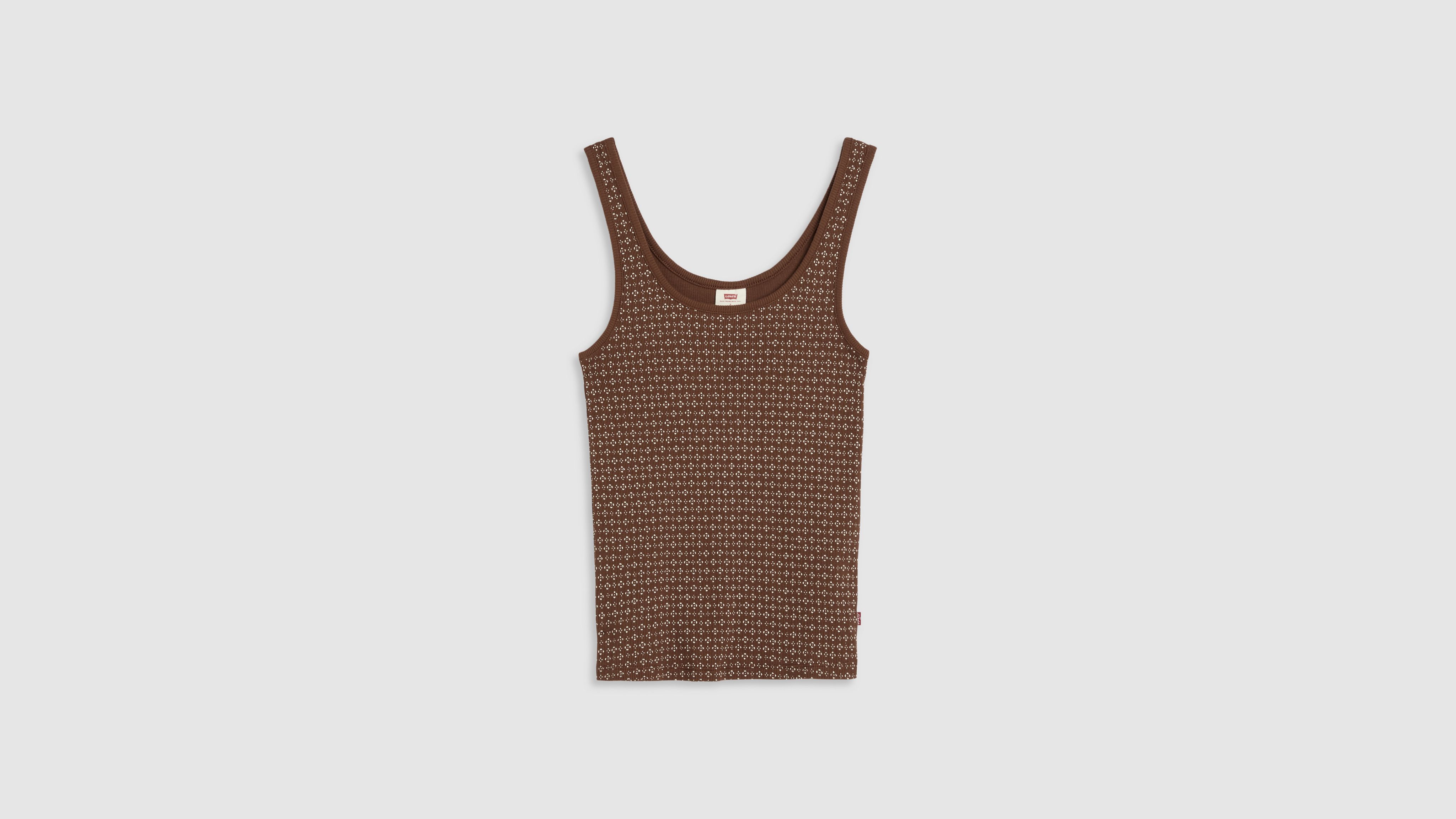 Levi's Essential Rib Tank Top In Sorrel Horse