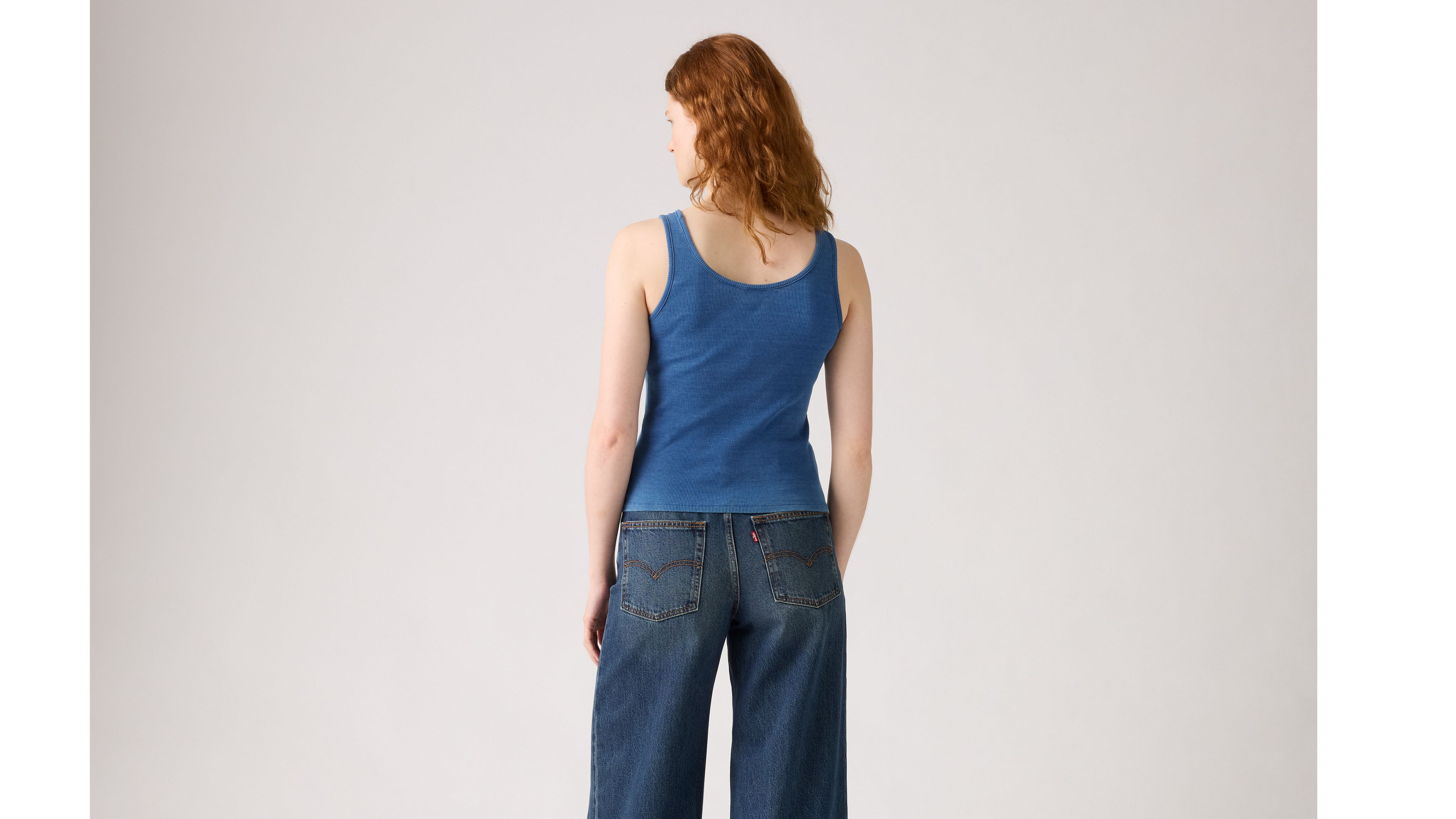 Levi's Essential Rib Tank Top In Indigo