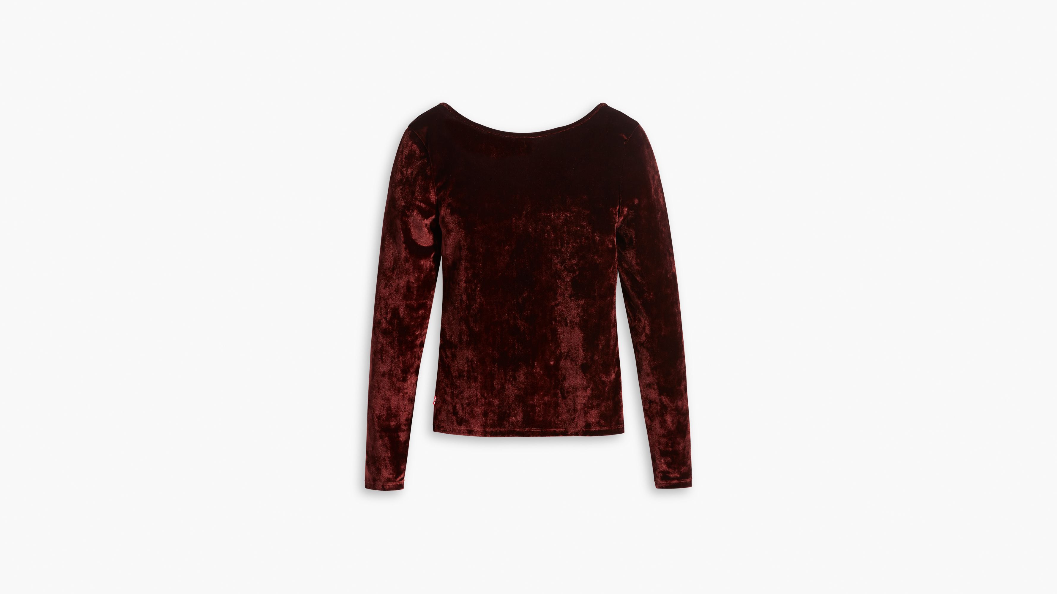 Bodega Long Sleeve Velvet Open Neck Shirt 6