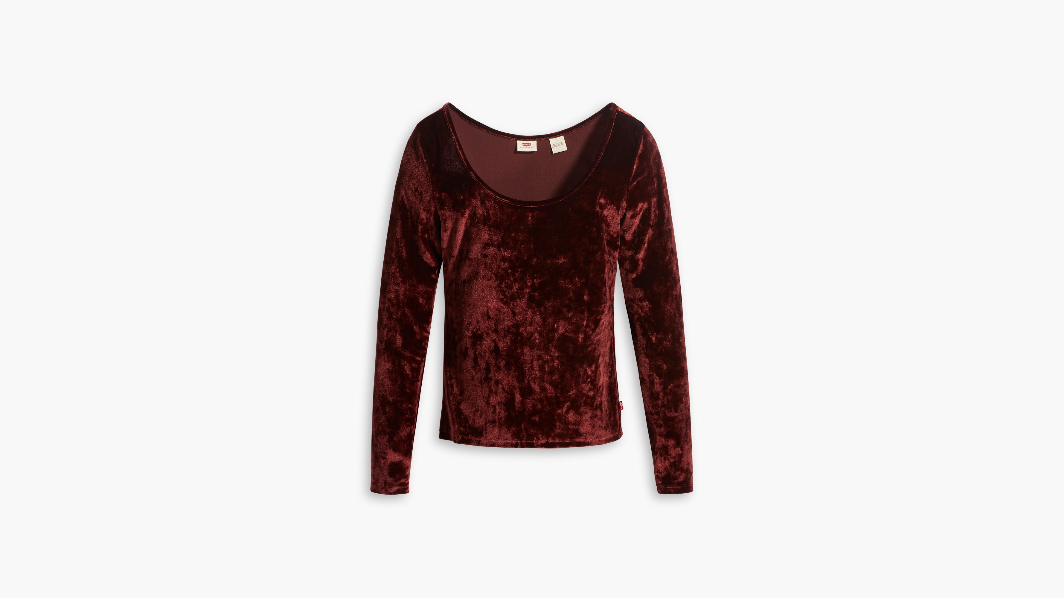 Bodega Long Sleeve Velvet Open Neck Shirt 5