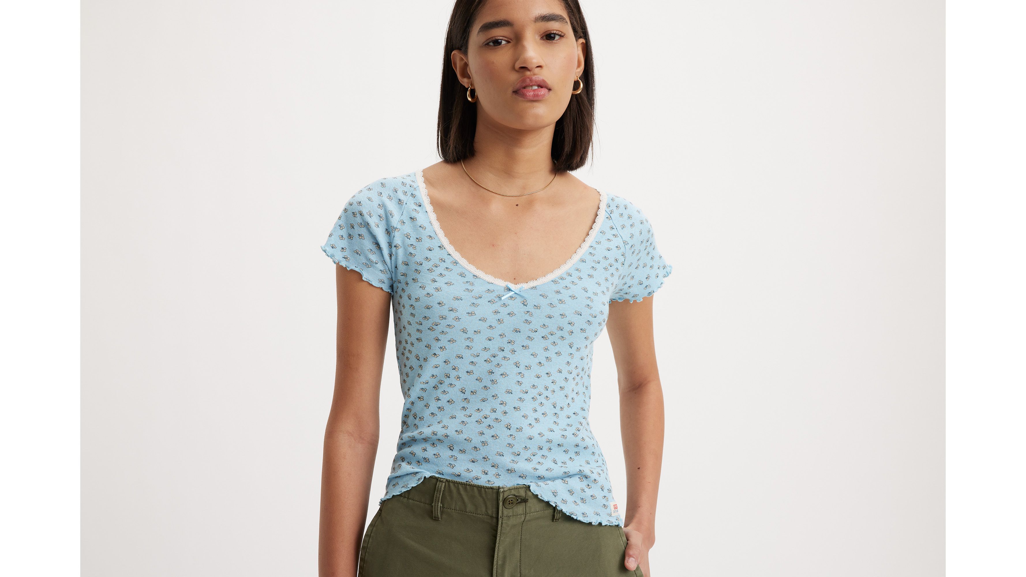 Dry Goods V Neck T-Shirt 1