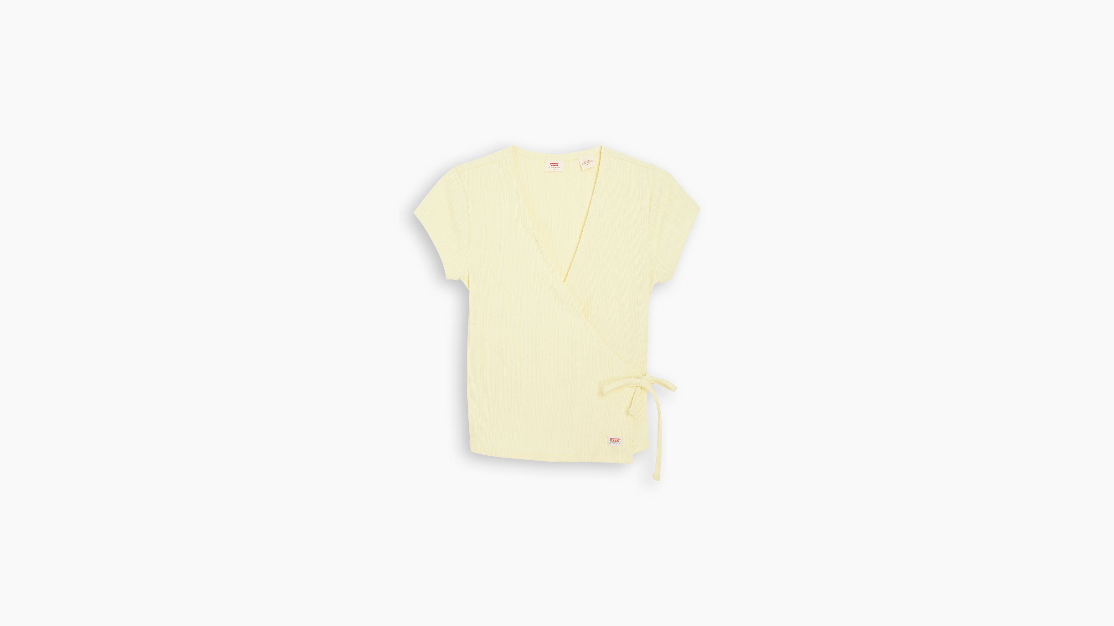 Dry Goods Pointelle Wrap Top Yellow Levi's® CA