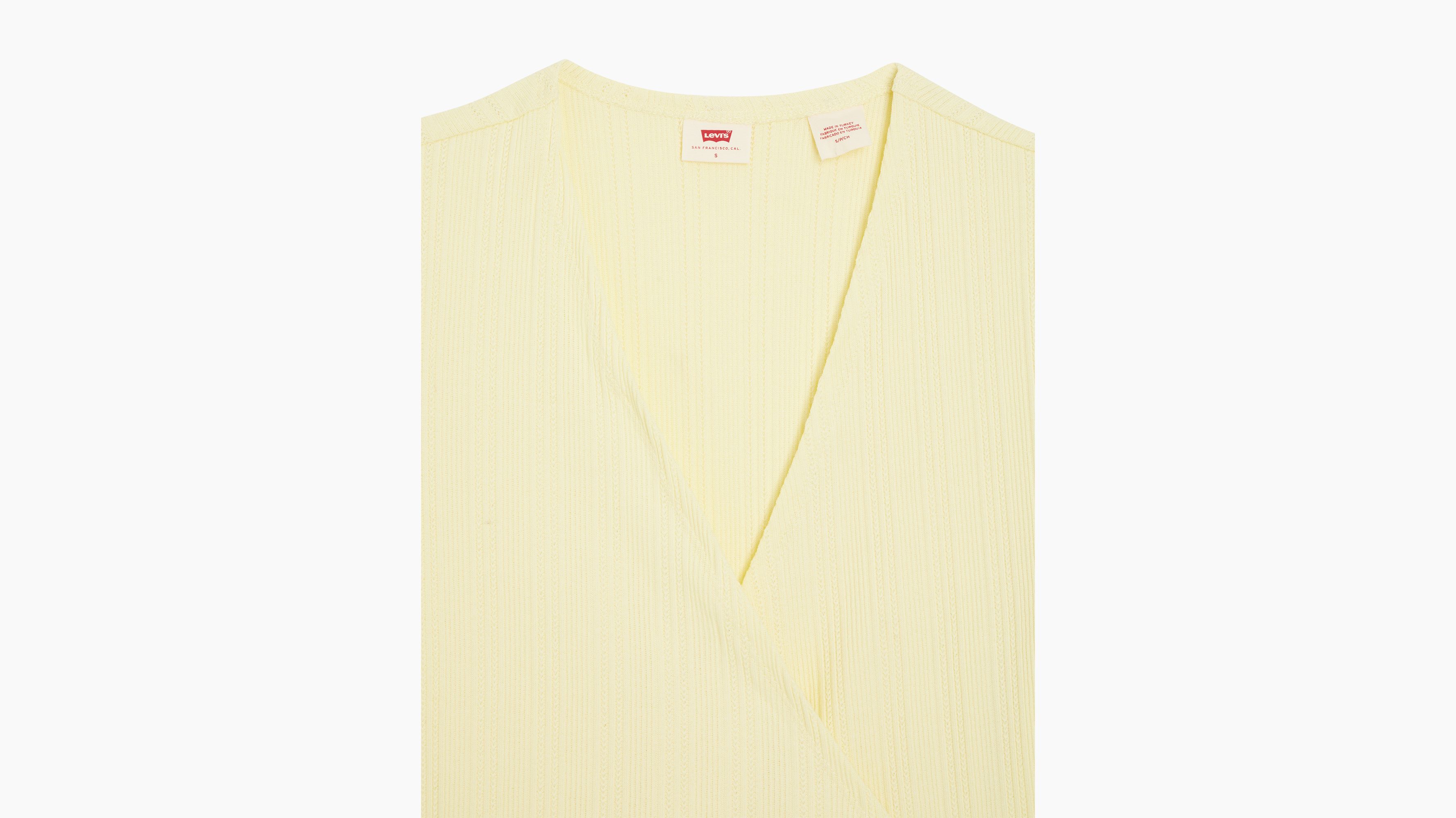 Dry Goods Pointelle Wrap Top 7