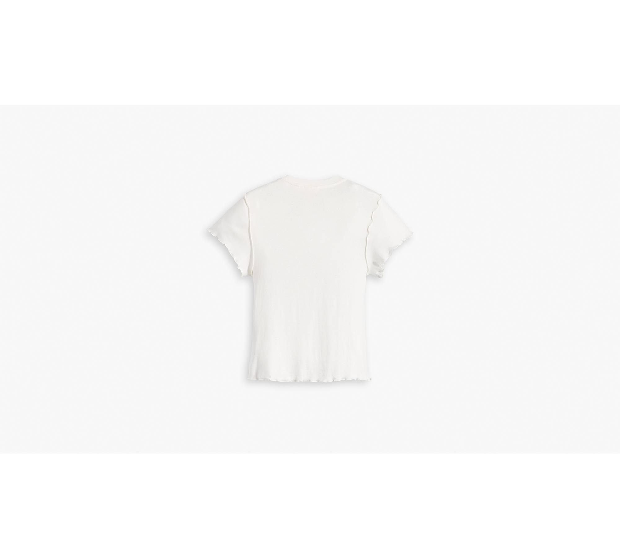 Inside Out Seamed Tee - White