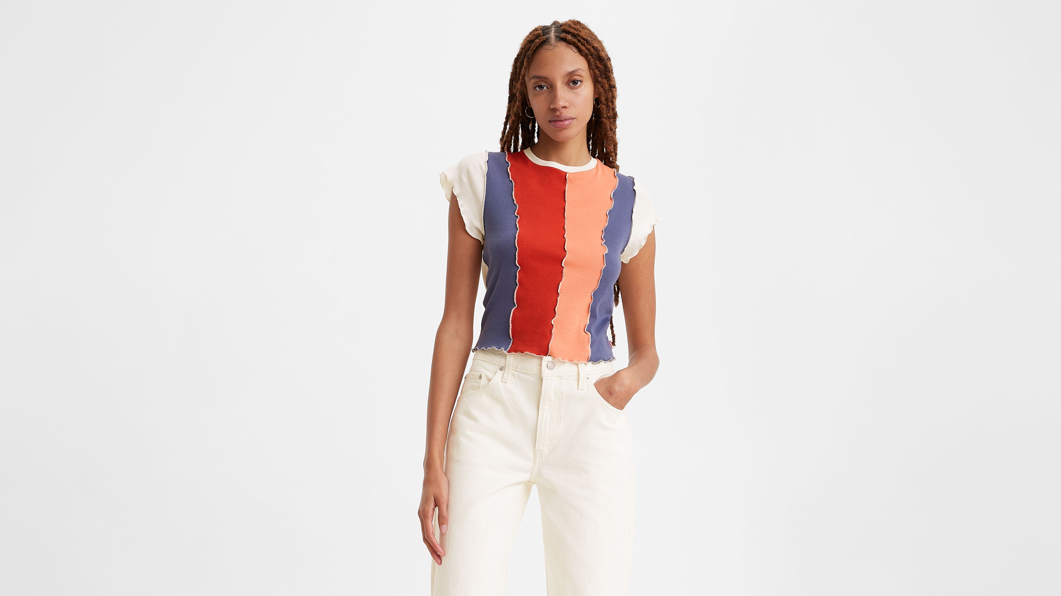 Inside Out Seamed T-Shirt 4