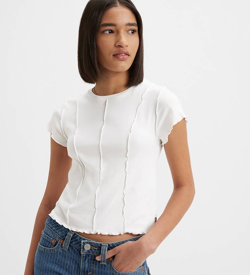 Inside Out Seamed T-Shirt 1