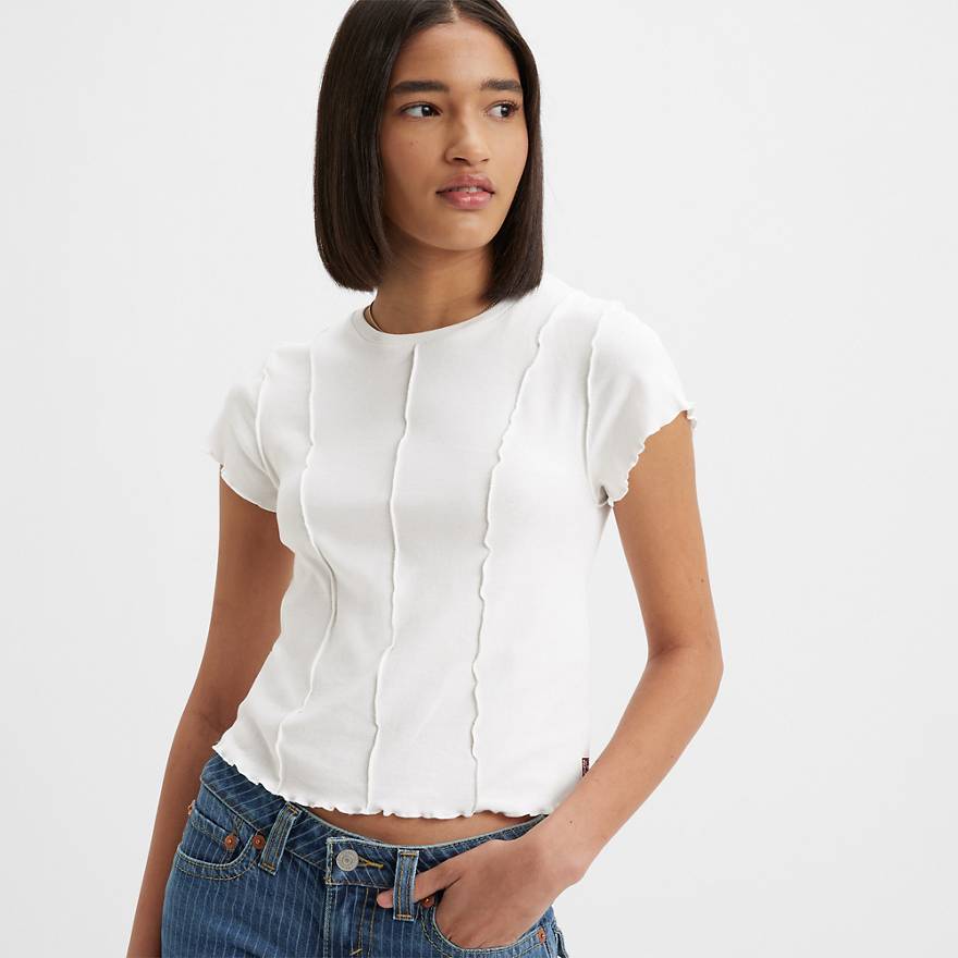 Inside Out Seamed T-shirt - White | Levi's® US Inside Out Seamed T-shirt - White | Levi's® US