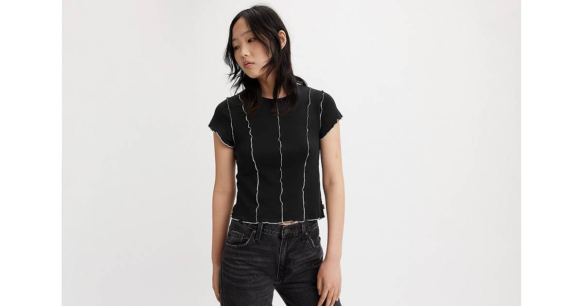 Inside Out Seamed T-shirt - Black | Levi's® CA
