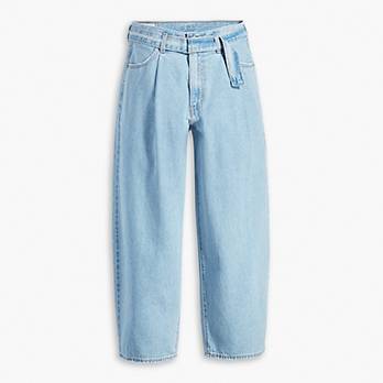 Belted Baggy Jeans 6