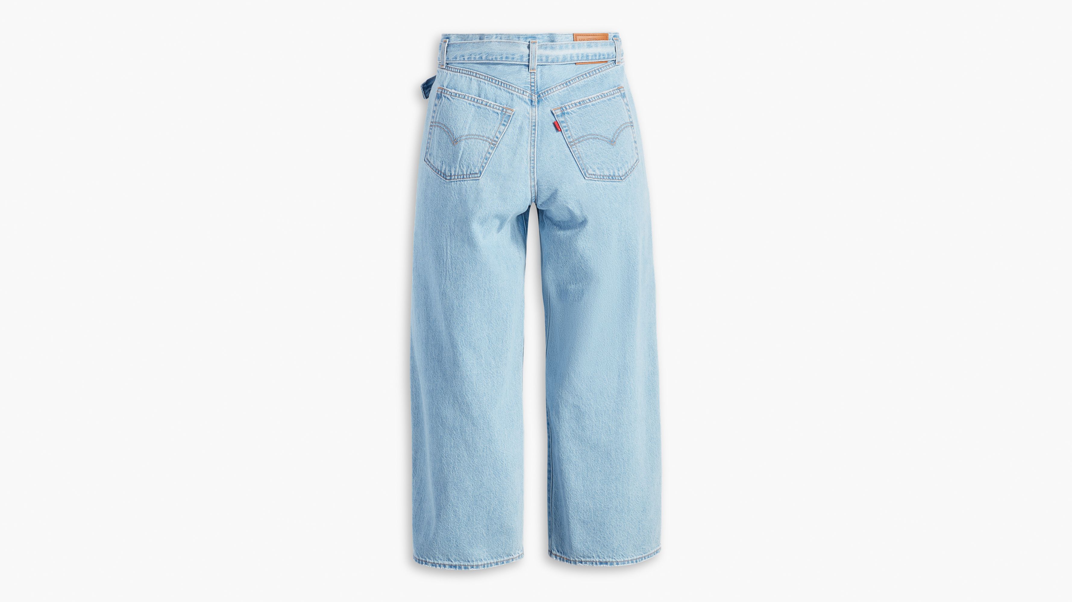 Belted Baggy Jeans