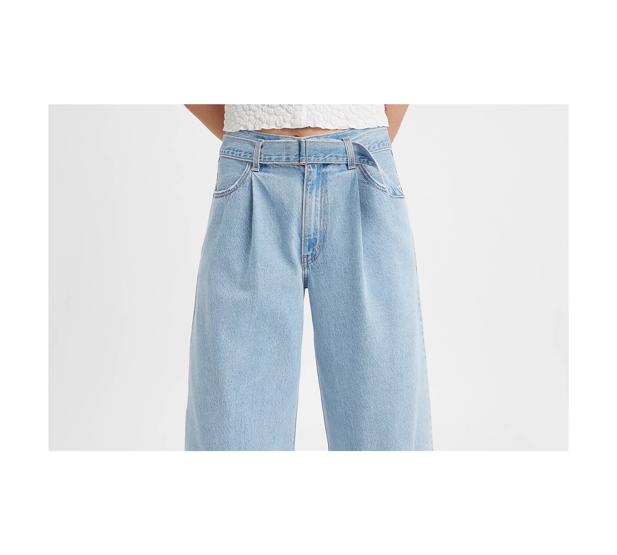 Belted Baggy Women's Jeans - Light Wash | Levi's® US
