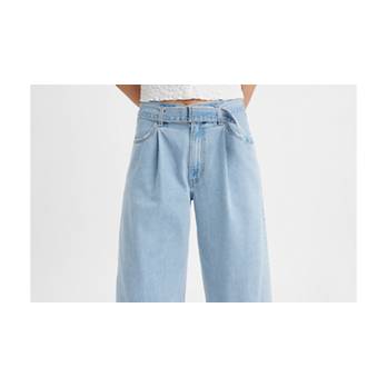 Jeans oversize con cintura 5