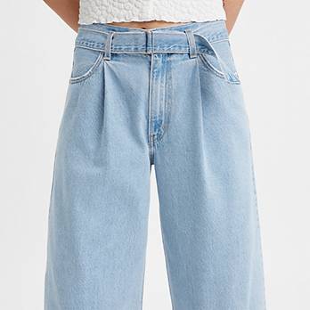 Belted Baggy Jeans 5