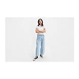 Belted Baggy Women's Jeans 1