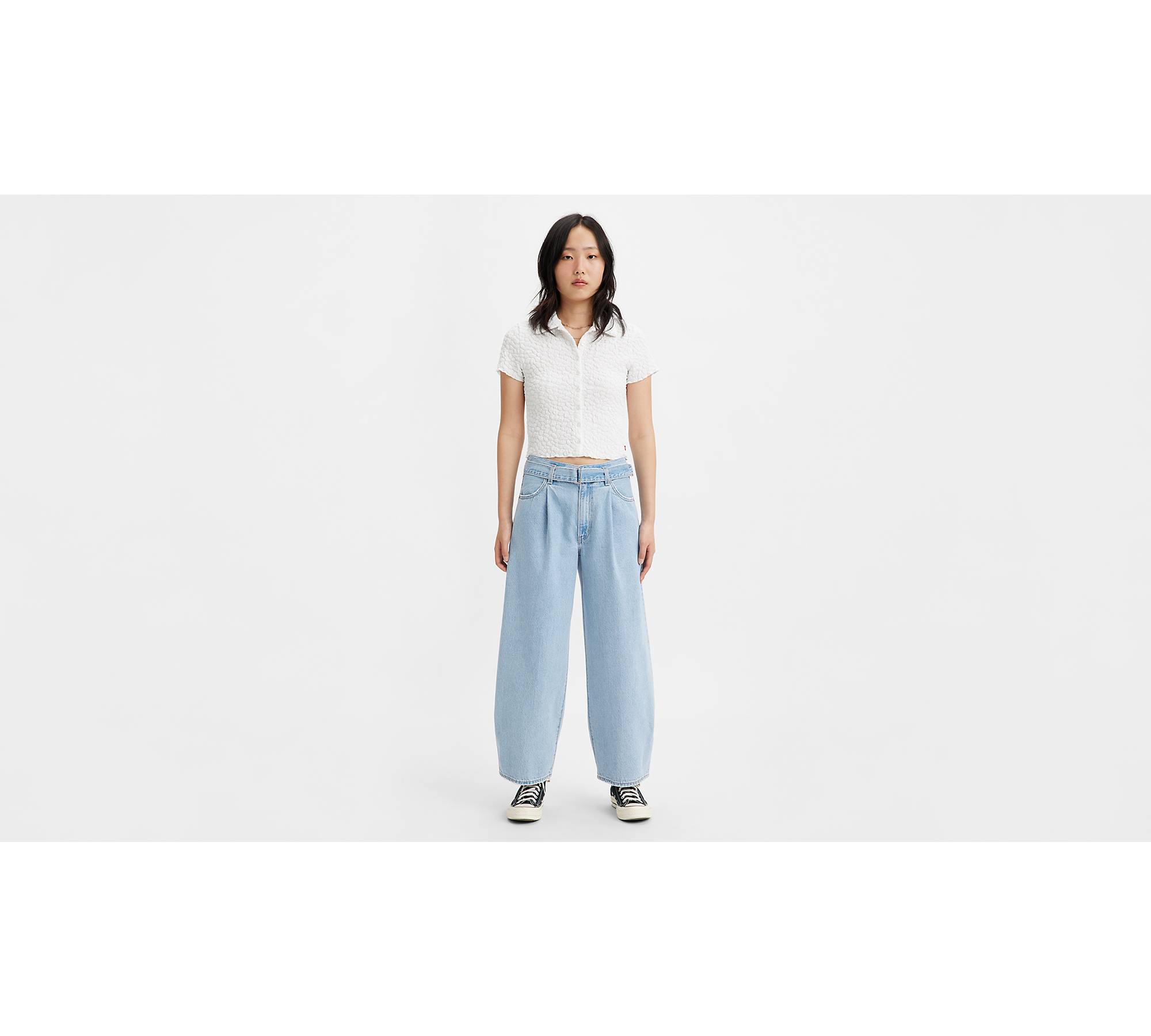 Belted Baggy Women's Jeans - Light Wash | Levi's® US