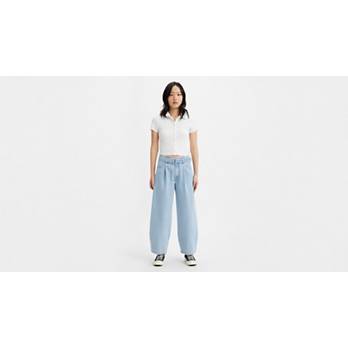 Jeans oversize con cintura 2