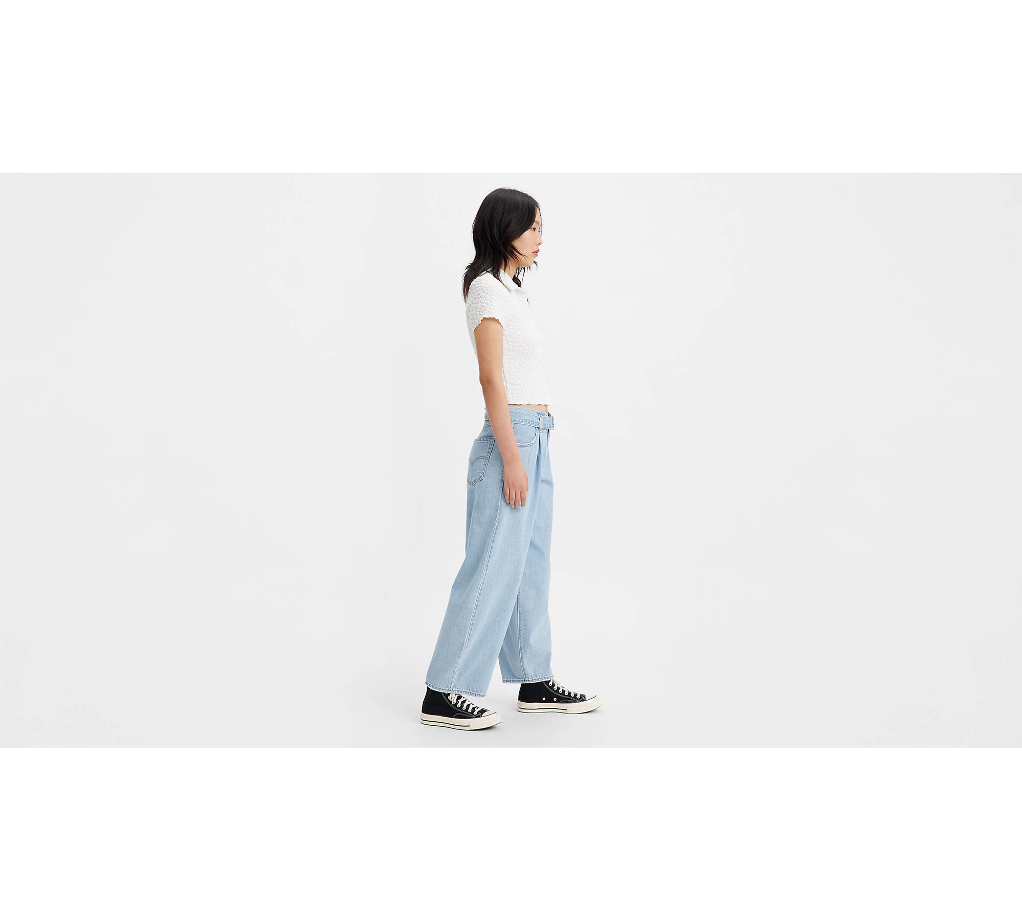 Belted Baggy Jeans - Blue | Levi's® IE