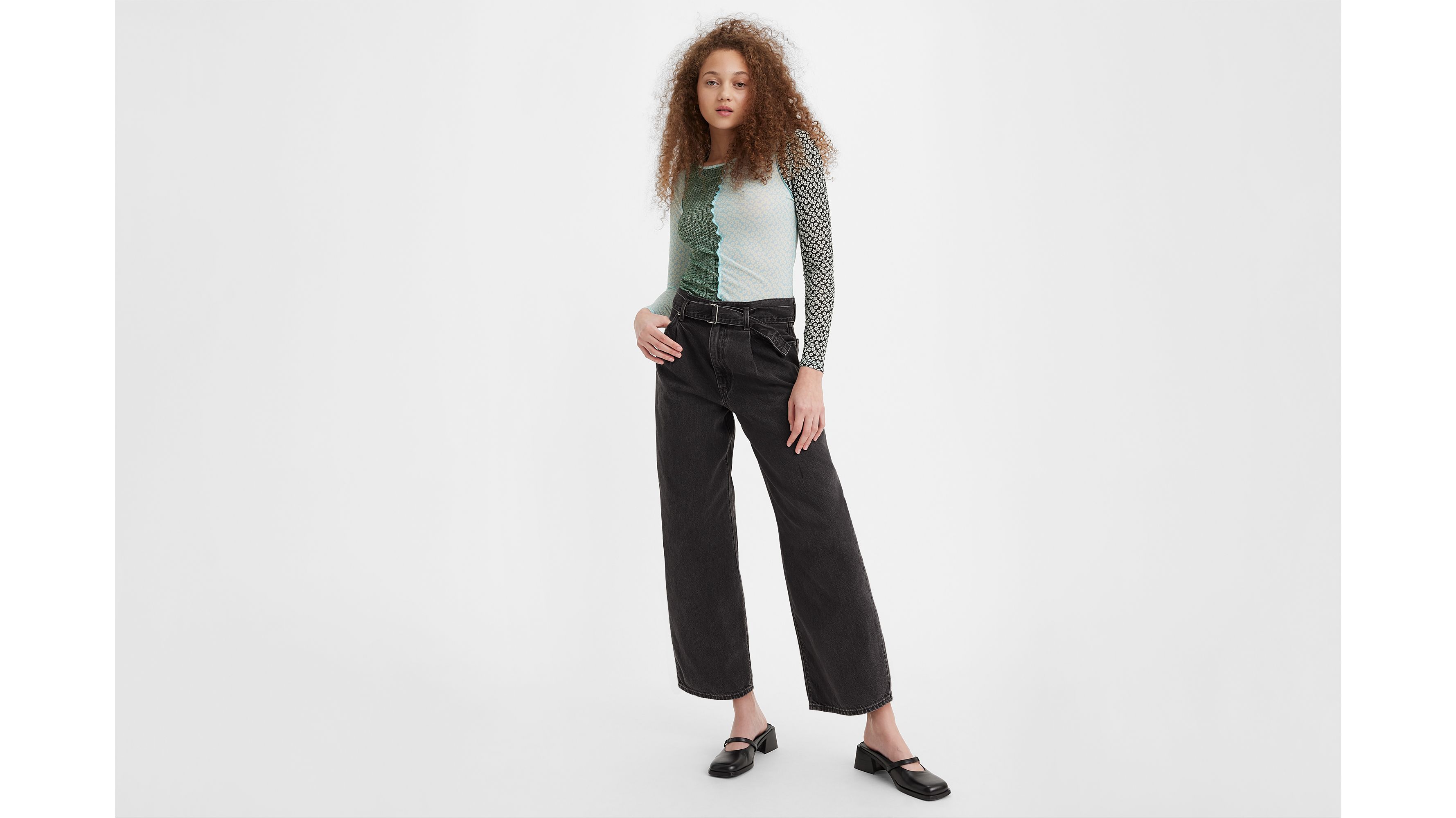 Belted Baggy Women's Jeans - Black | Levi's® US