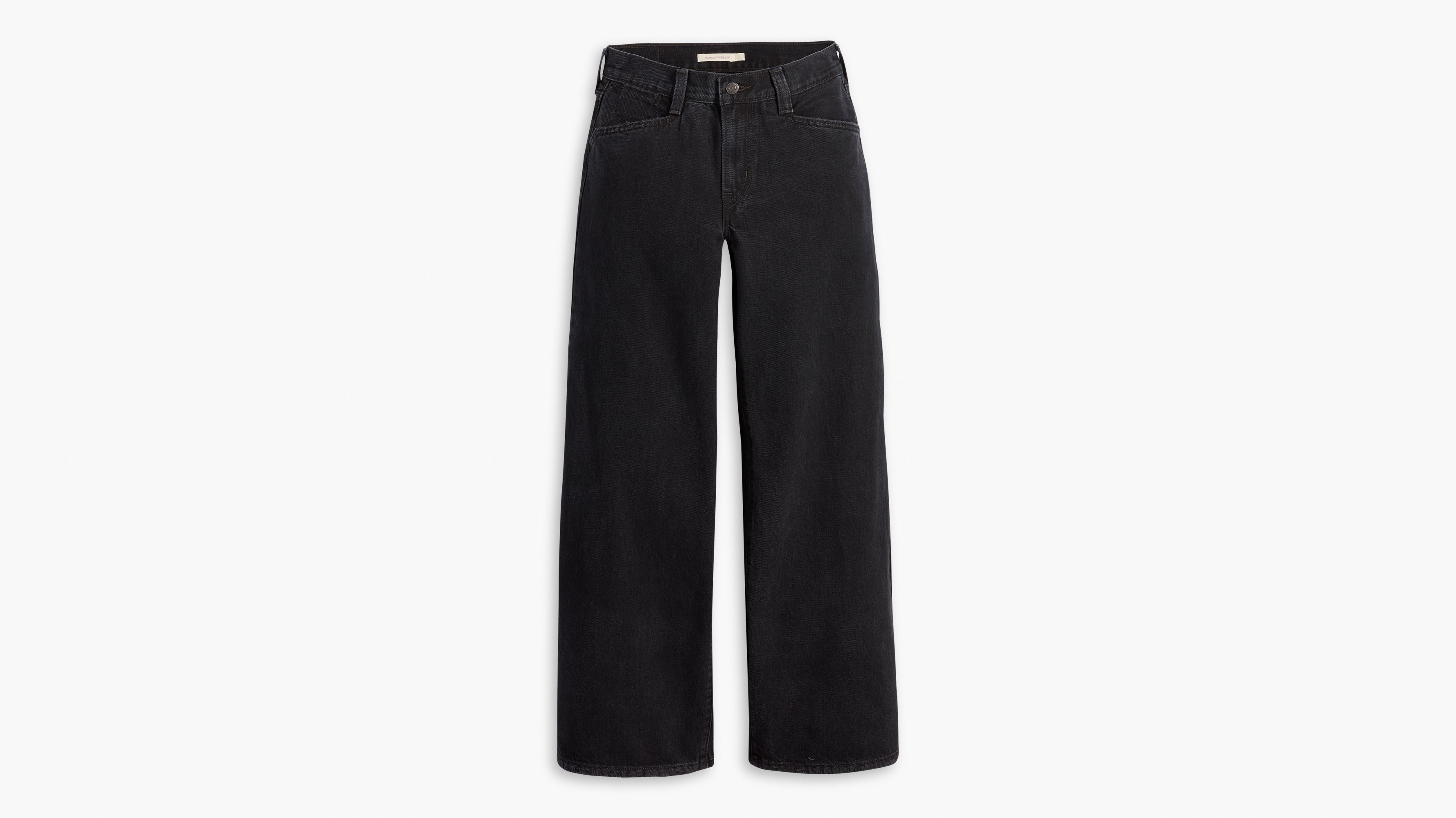 Women's Black Wide-Leg Jeans