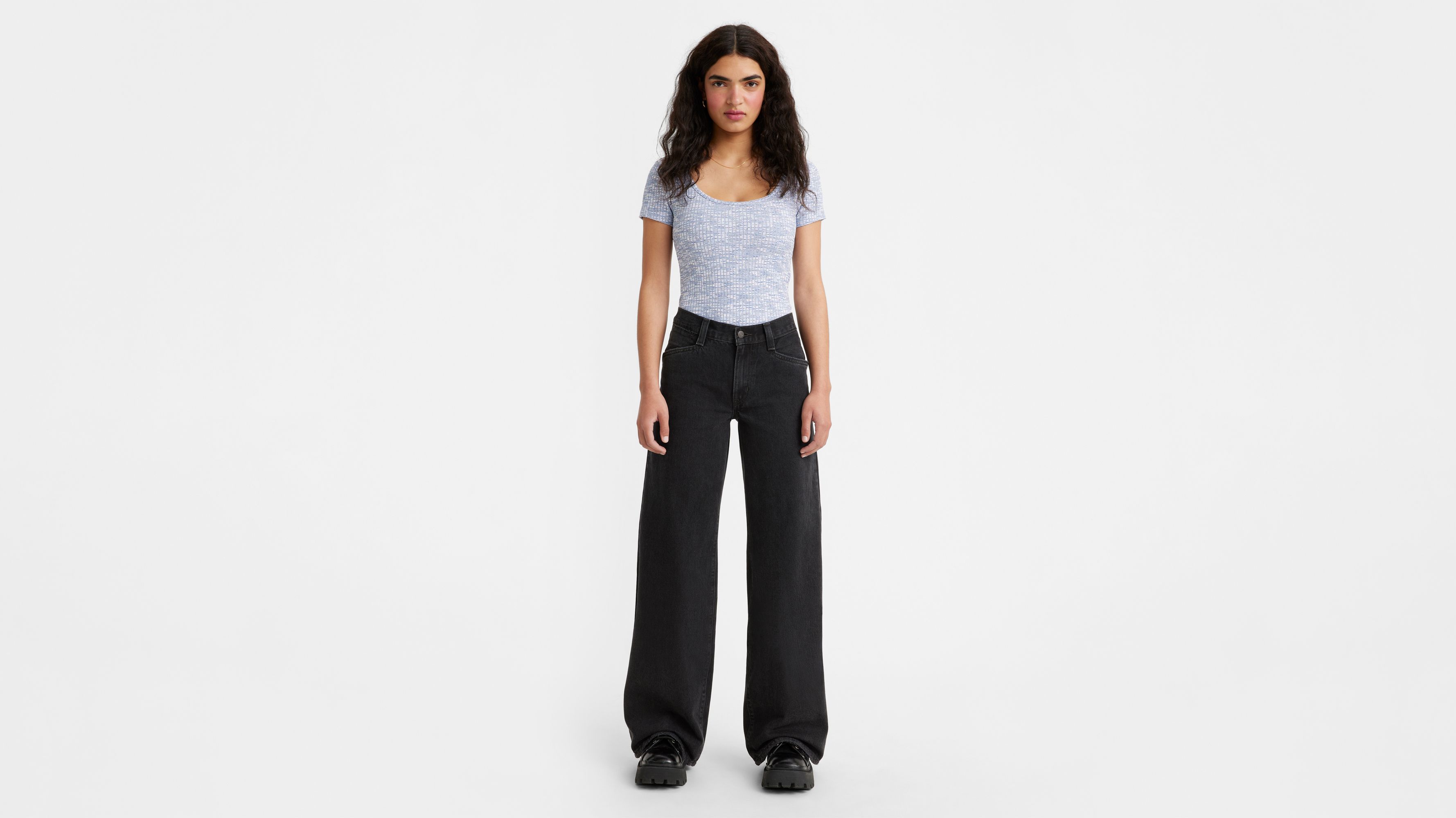 94 Baggy Wide Leg Jeans - Black | Levi's® LI