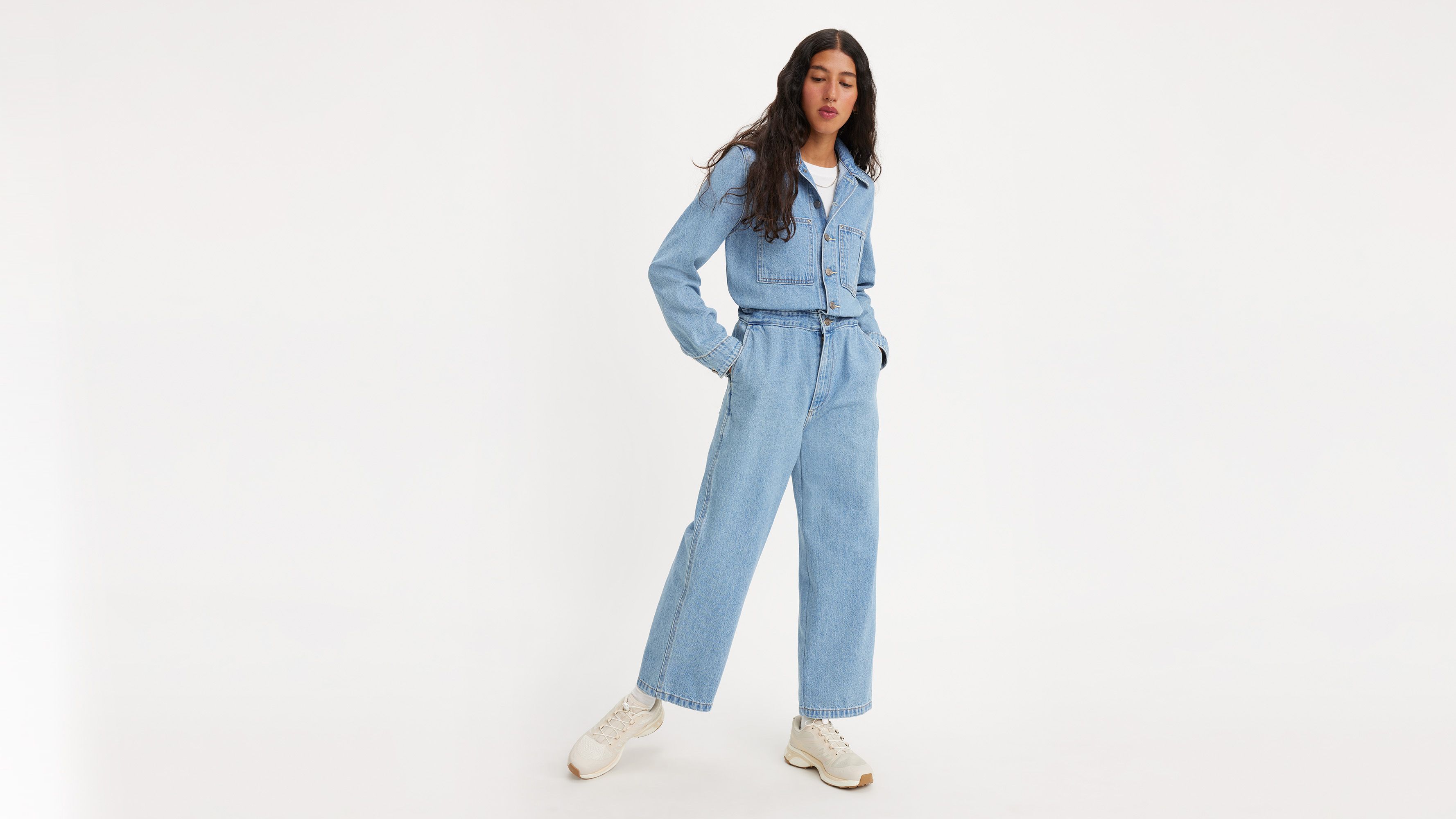 Iconic Jumpsuit - Light Wash