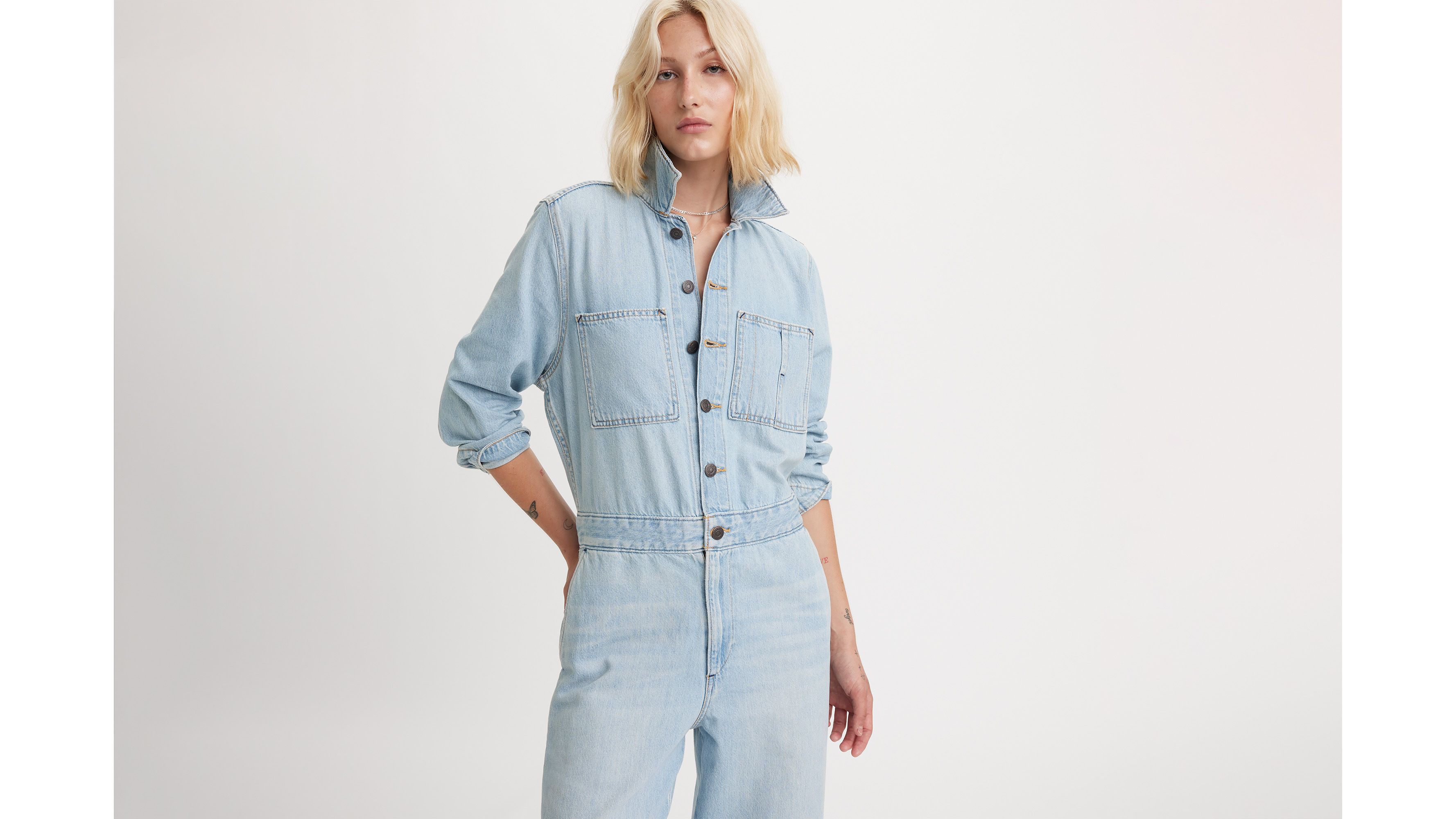 Denim Jumpsuit Iconic Plein