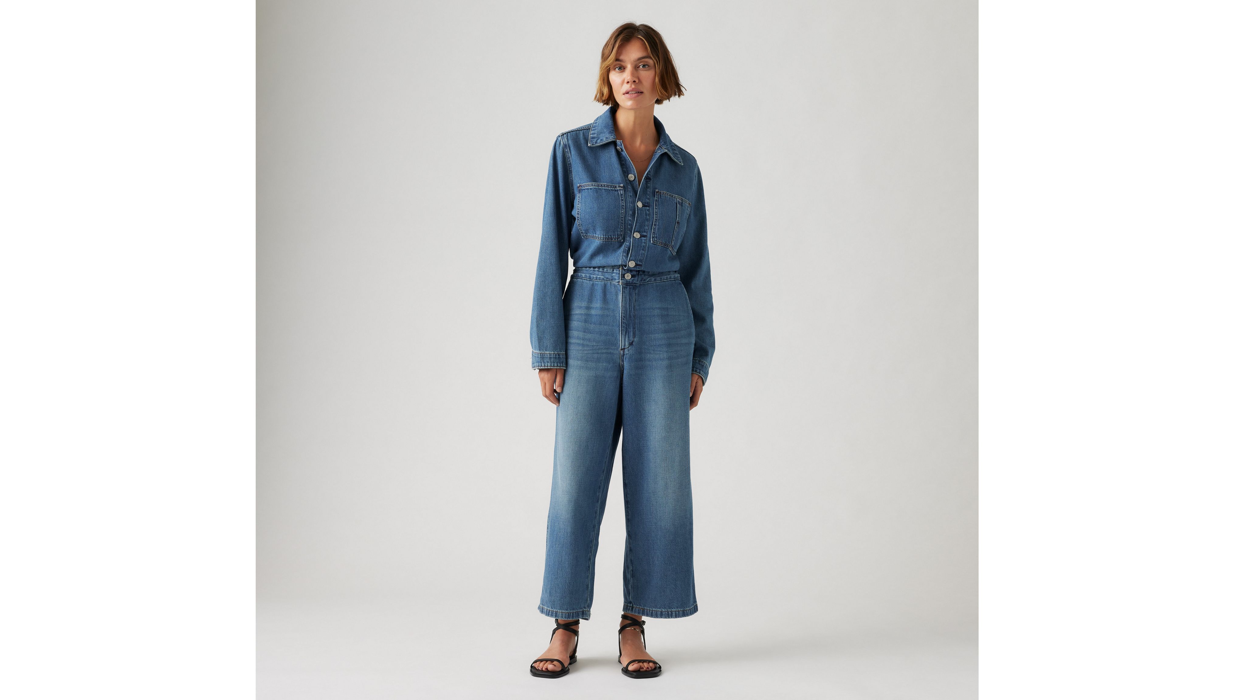 Linen+ Denim Iconic Jumpsuit
