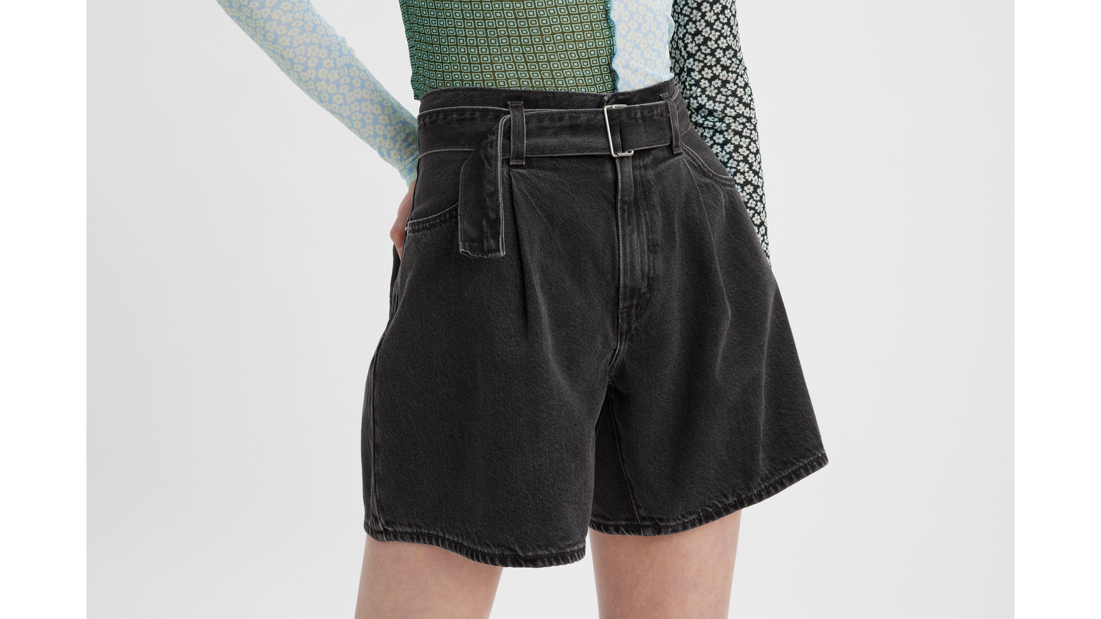 【Her lip to】Carette Belted Twill Shorts Her lip to】Carette Belted Twill Shorts（herlipto Carette
