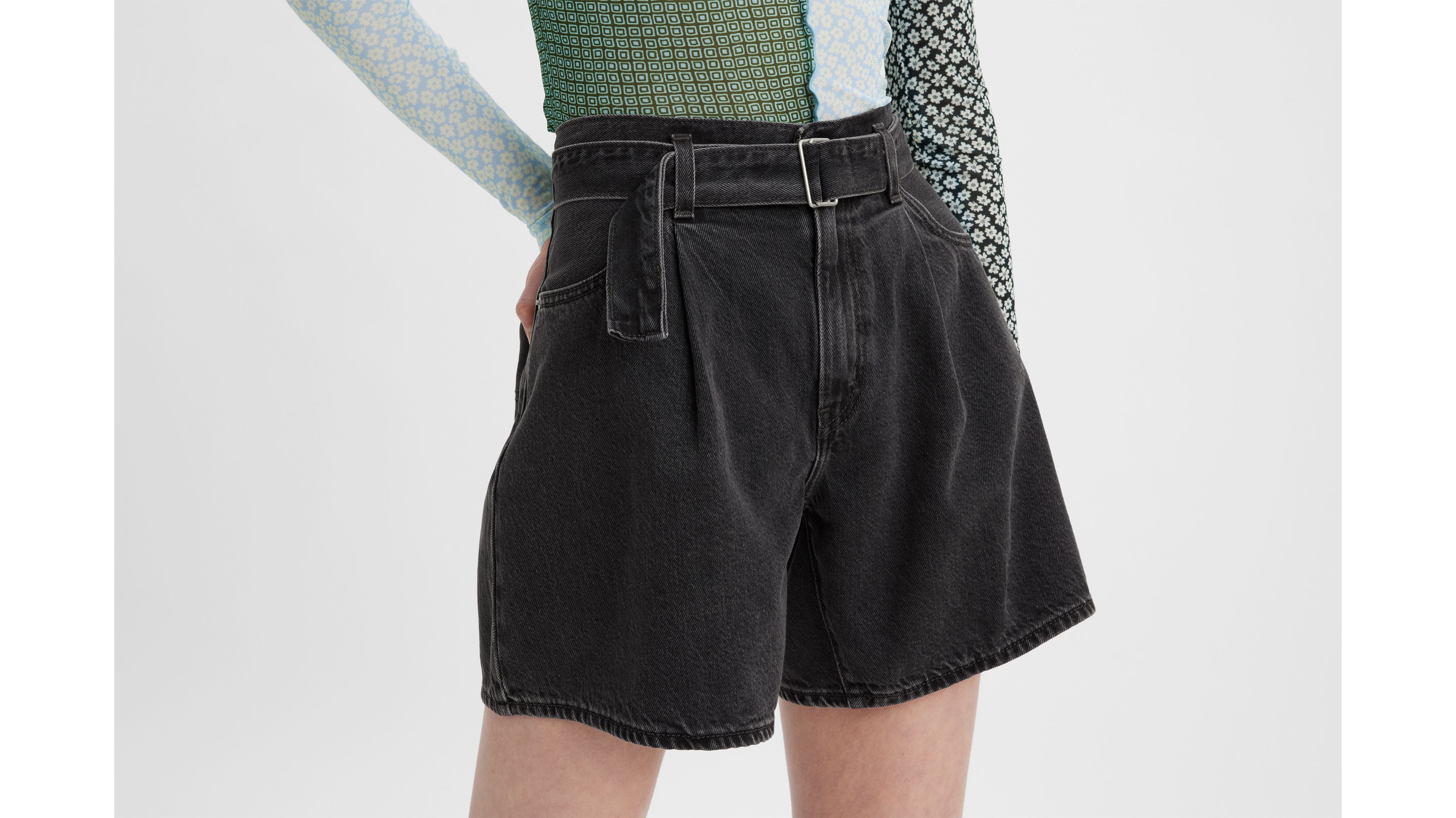 Belted Shorts - Black | Levi's® PL