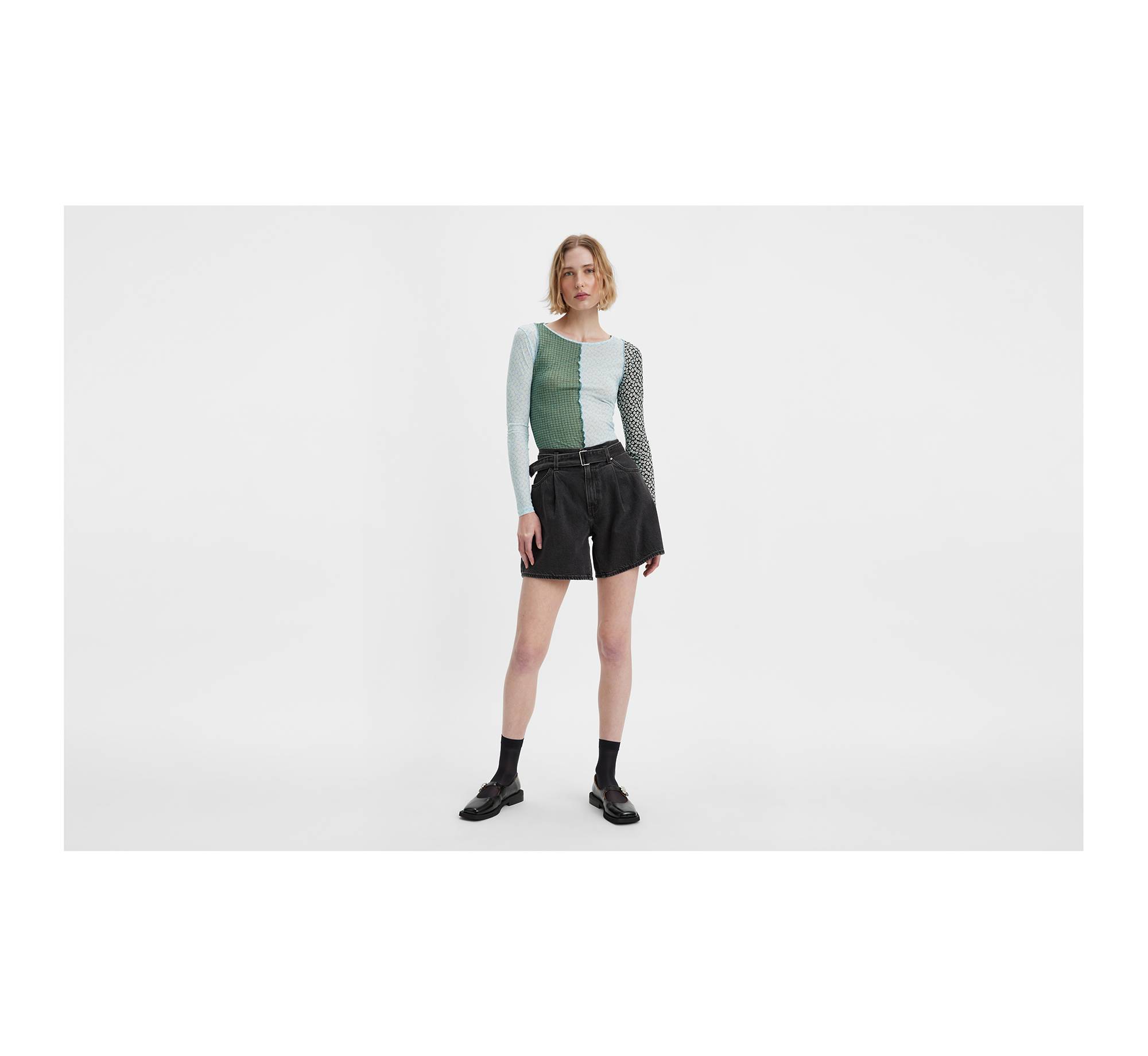 Belted Baggy Women's Shorts 1