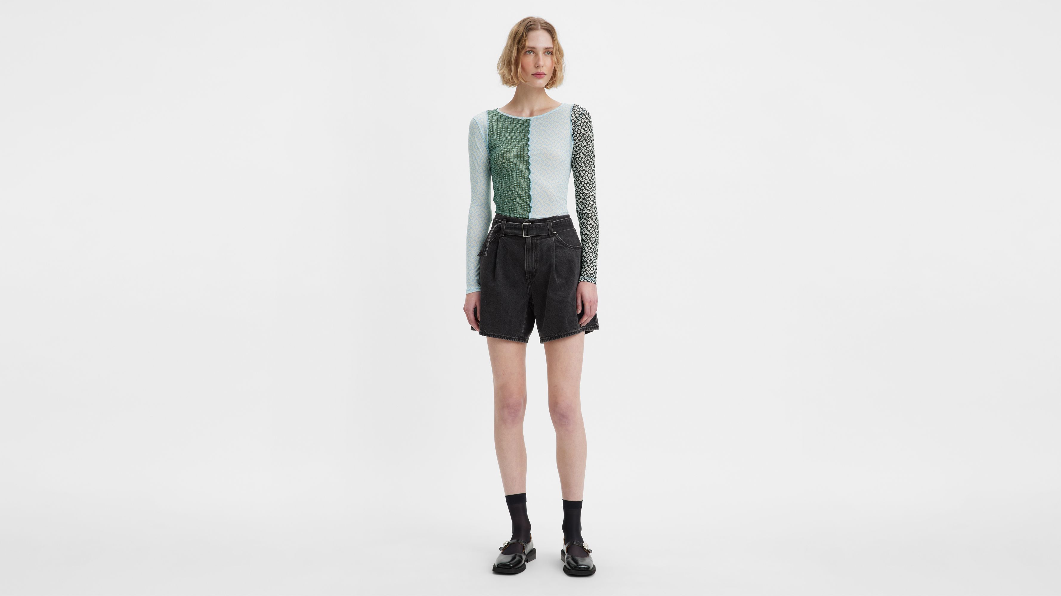 パンツ meltthelady slope strap short pants Women Sexy Side Zipper Splicing Ultra Short Shorts | Depop