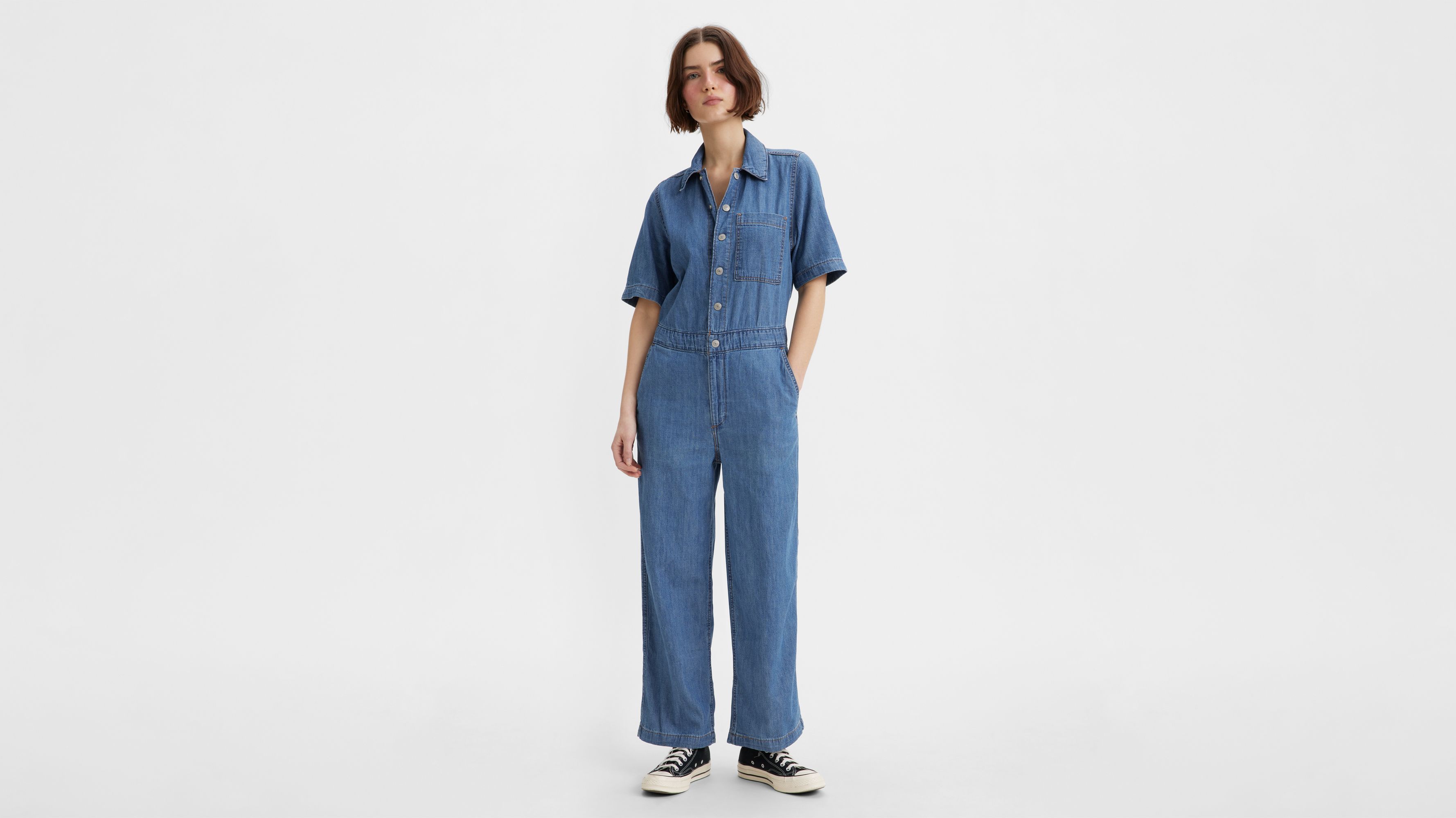 Short Sleeve Heritage Jumpsuit Medium Wash Levi s CA