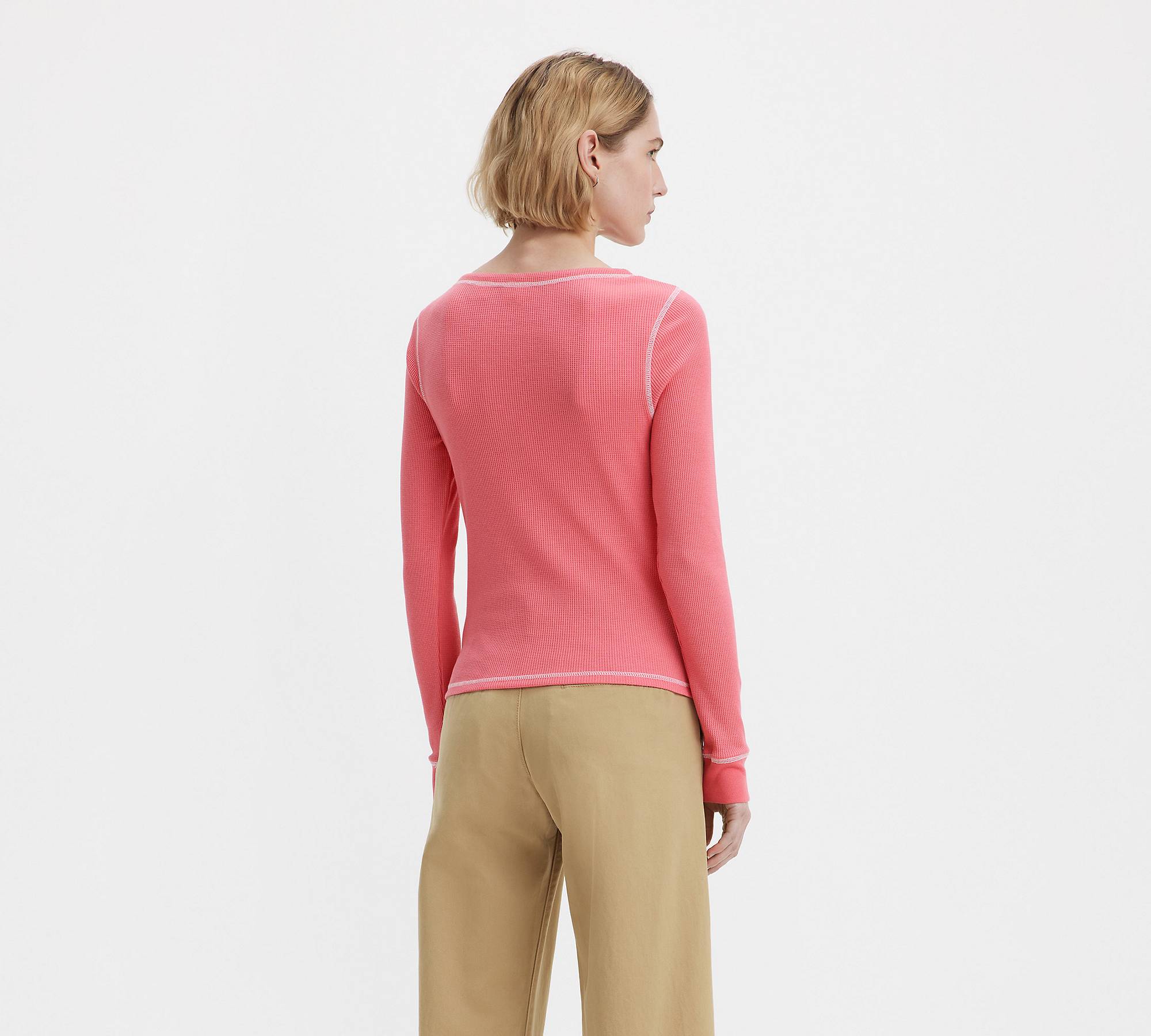 Sierra Henley Langarm T-shirt - Rosa | Levi's® DE