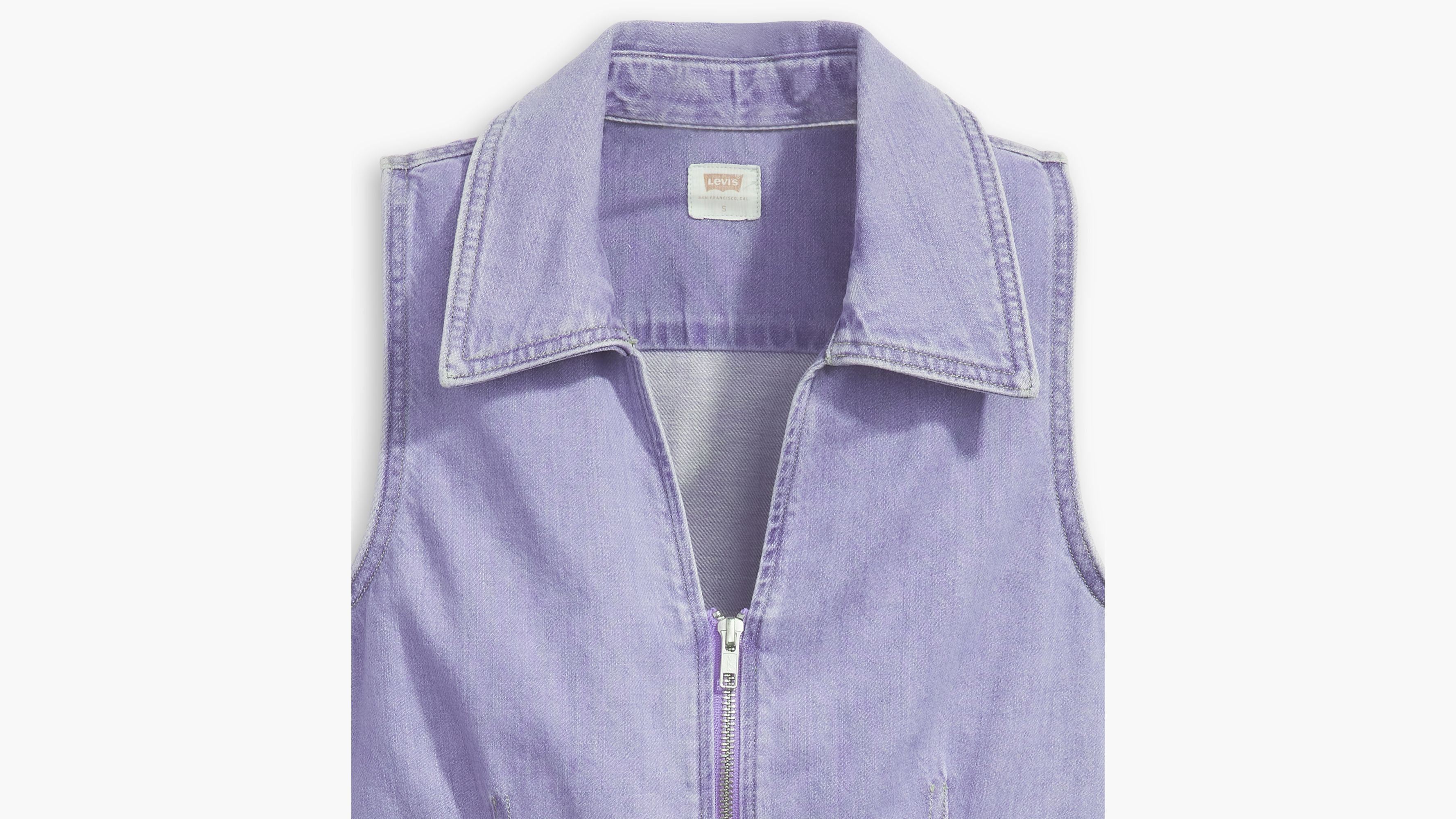 Purple denim hot sale vest