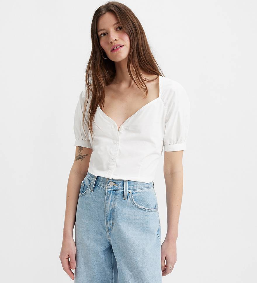 Marta Raglan Short Sleeve Blouse - White | Levi's® US