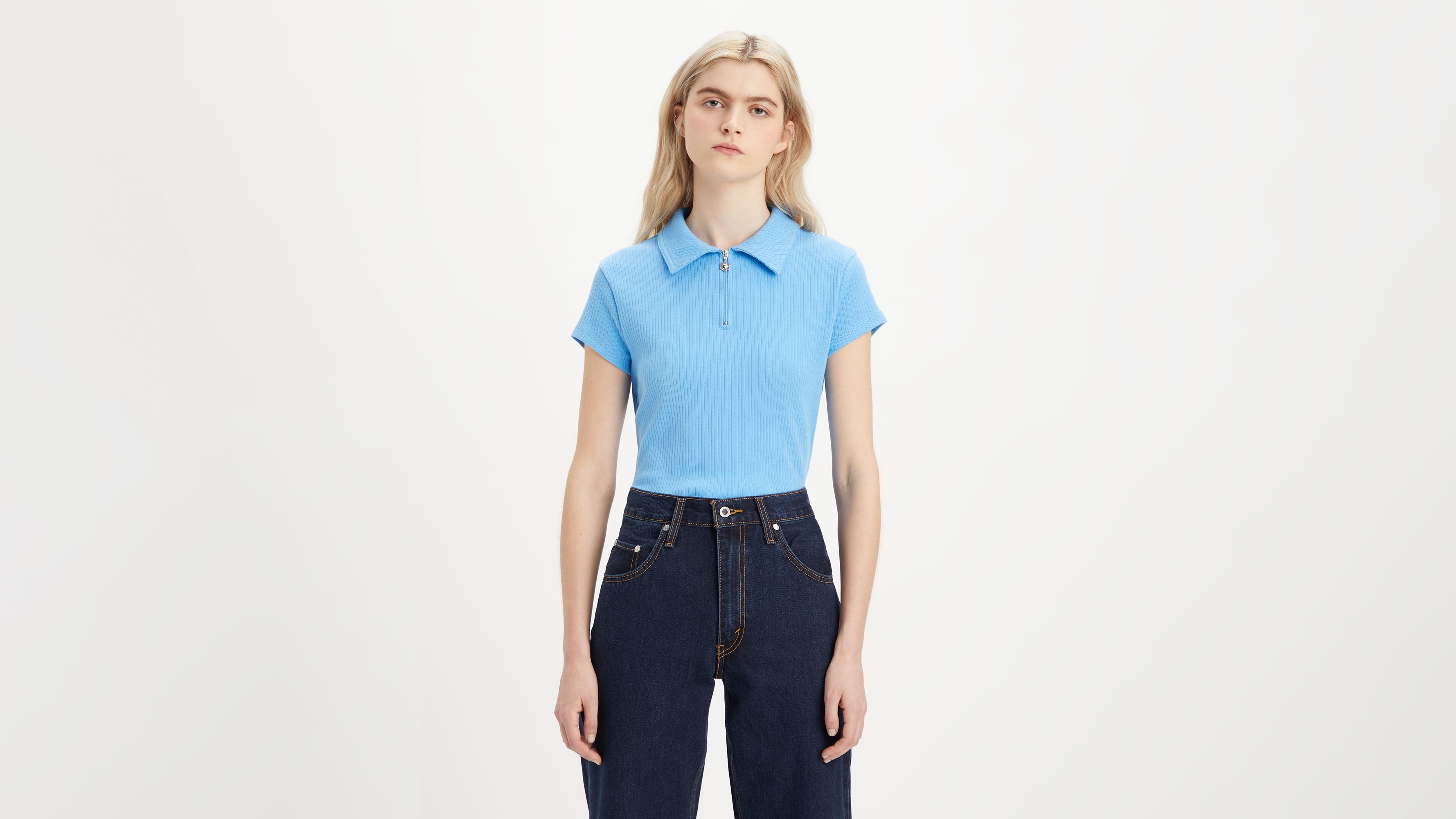 Right On Geribbeld T-shirt 1