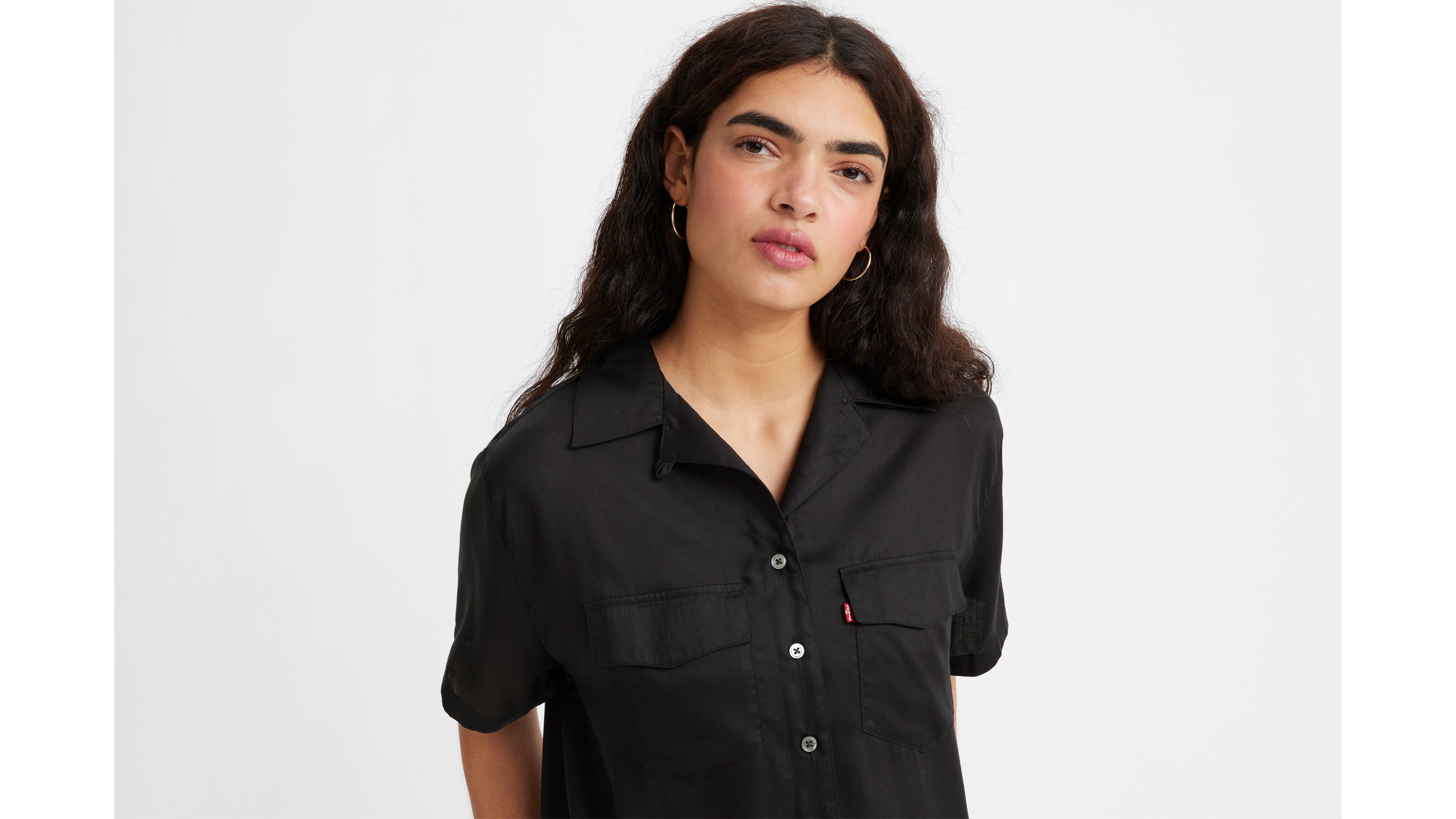 Ember Short Sleeve Bowling Shirt Black Levi's® NO