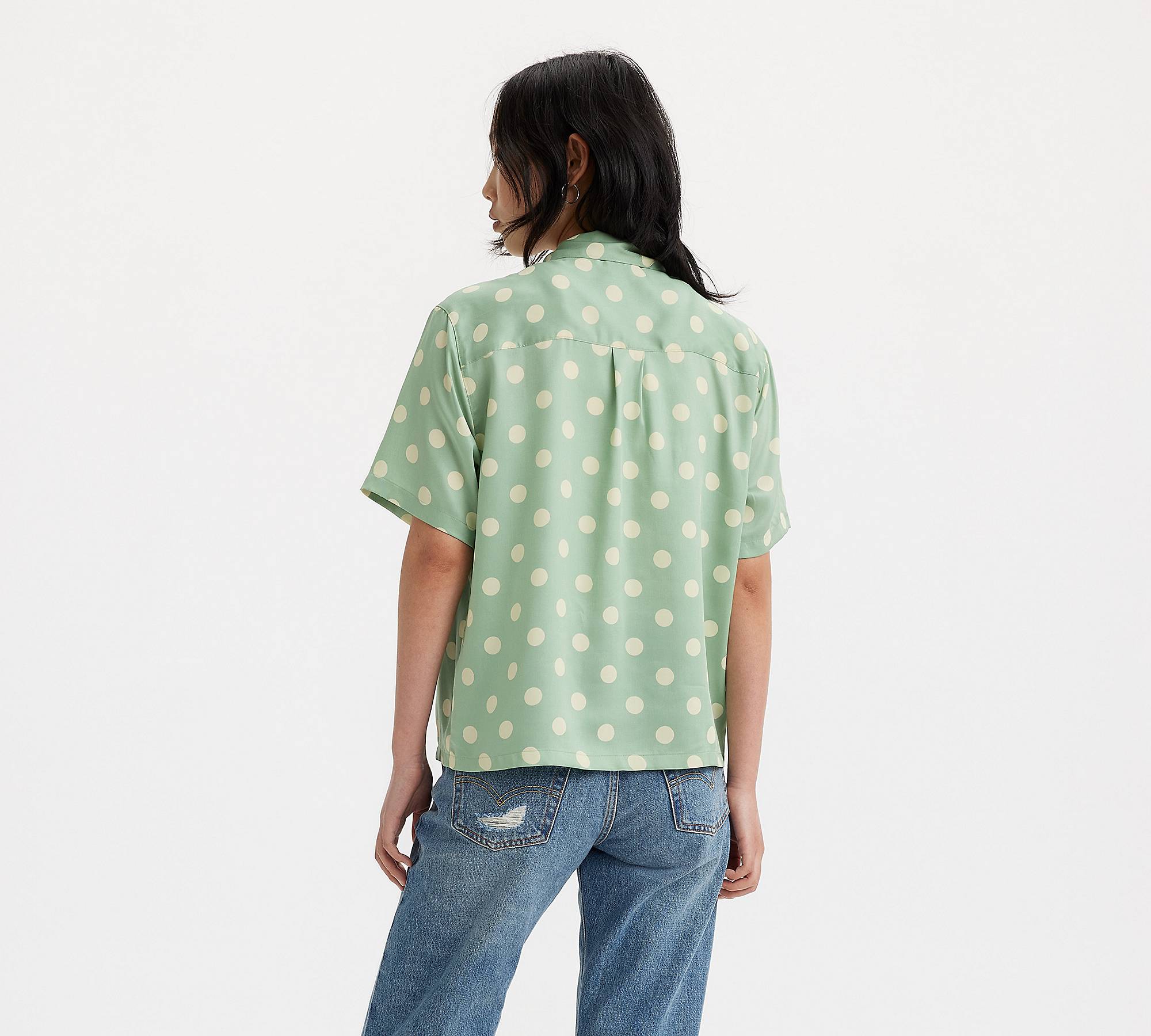 Ember Short Sleeve Bowling Shirt - Green | Levi's® BE