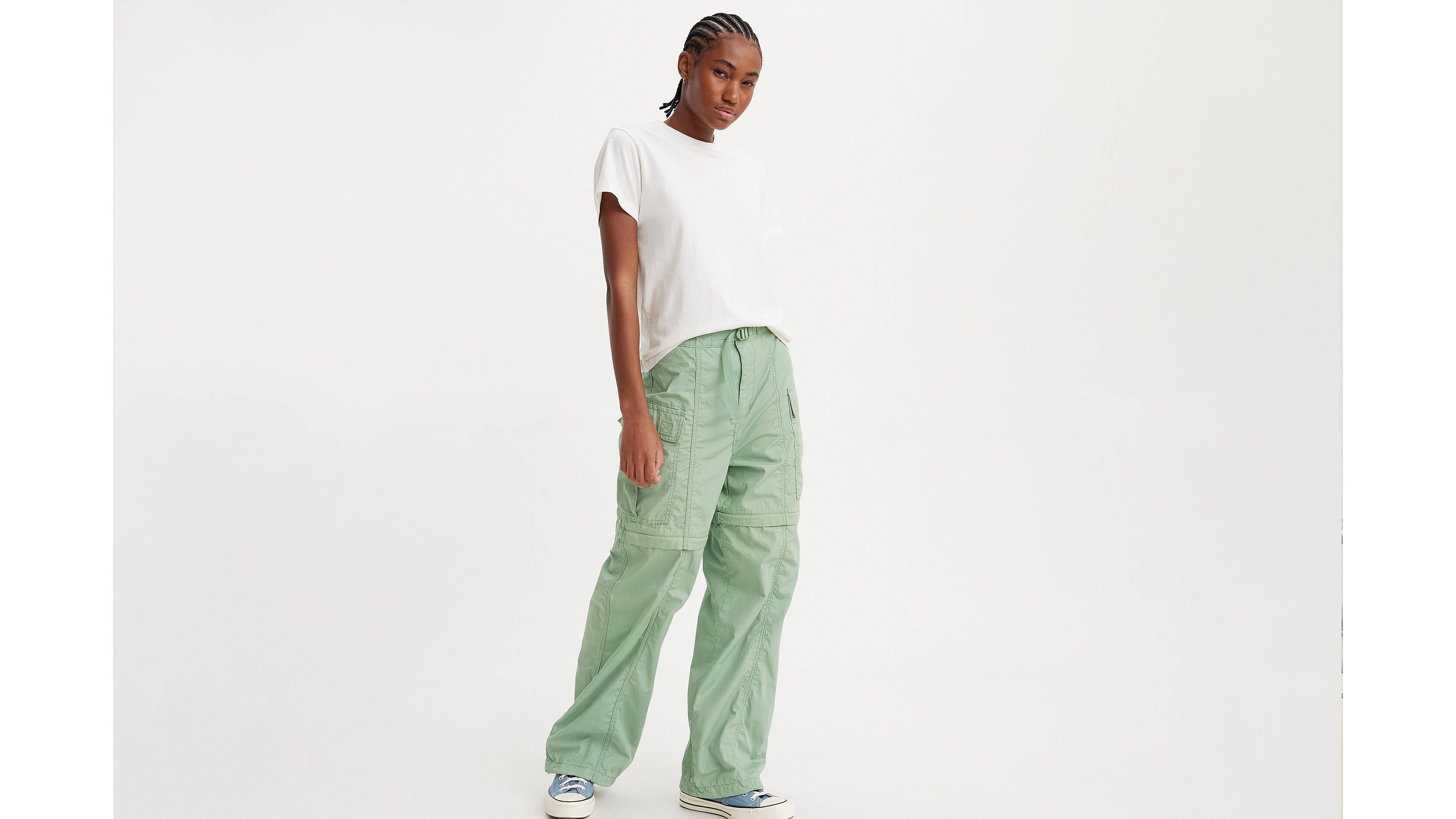 Green Cargo Pants for Women