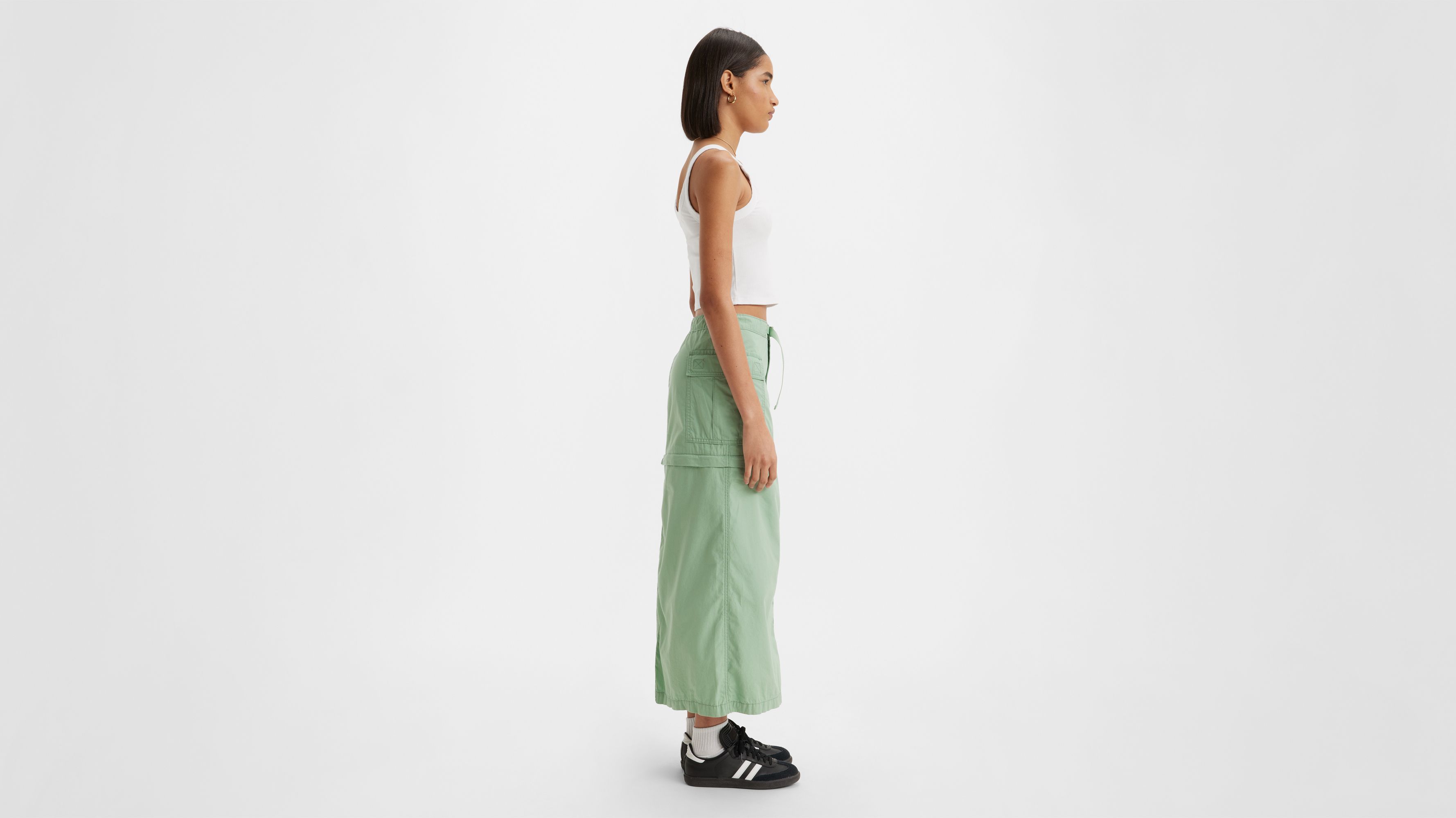 スカート MUCENT Vent Nylon Long Cargo Skirt 3 Colors P00000LJ MUSINSA | MUCENT Bent nylon long cargo skirt (3 colors)